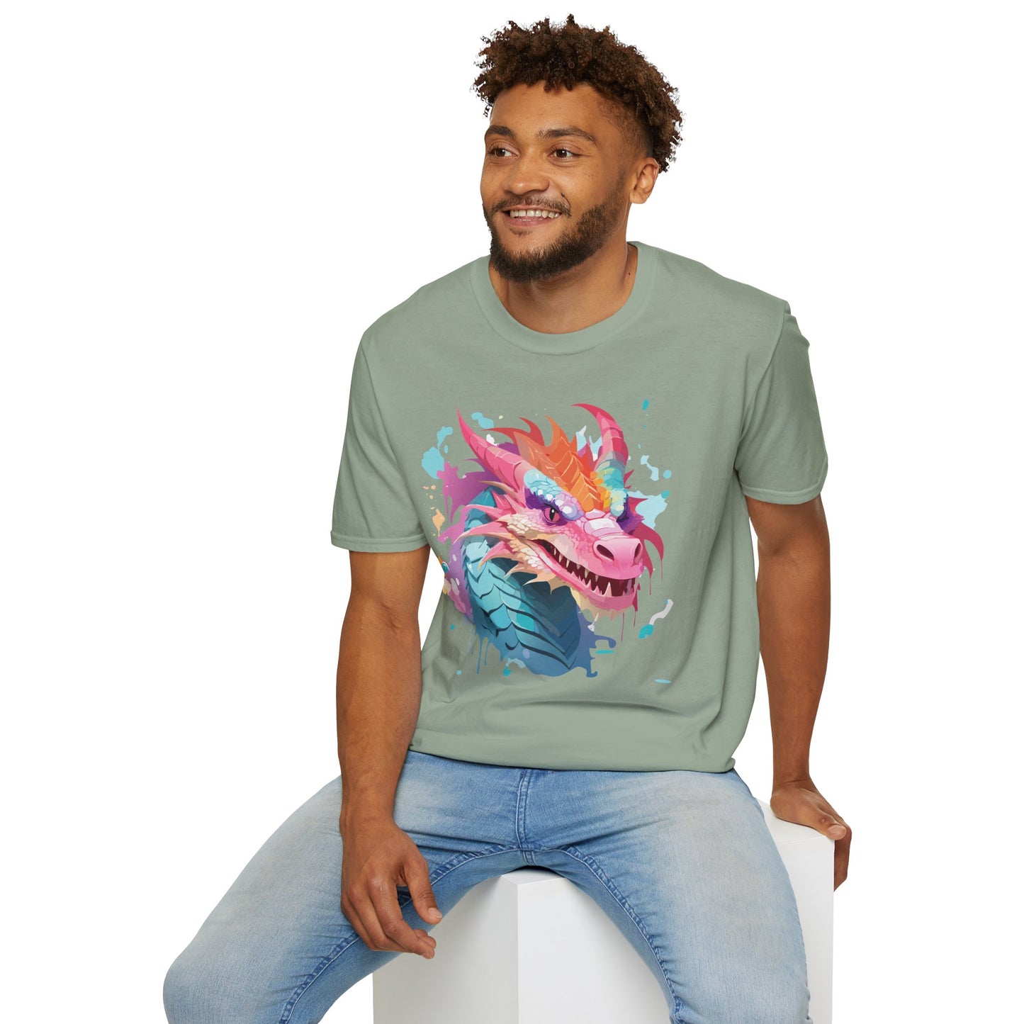 Dragon T Shirt, Dragon Shirt, Shirt with Animals, Animal Shirt