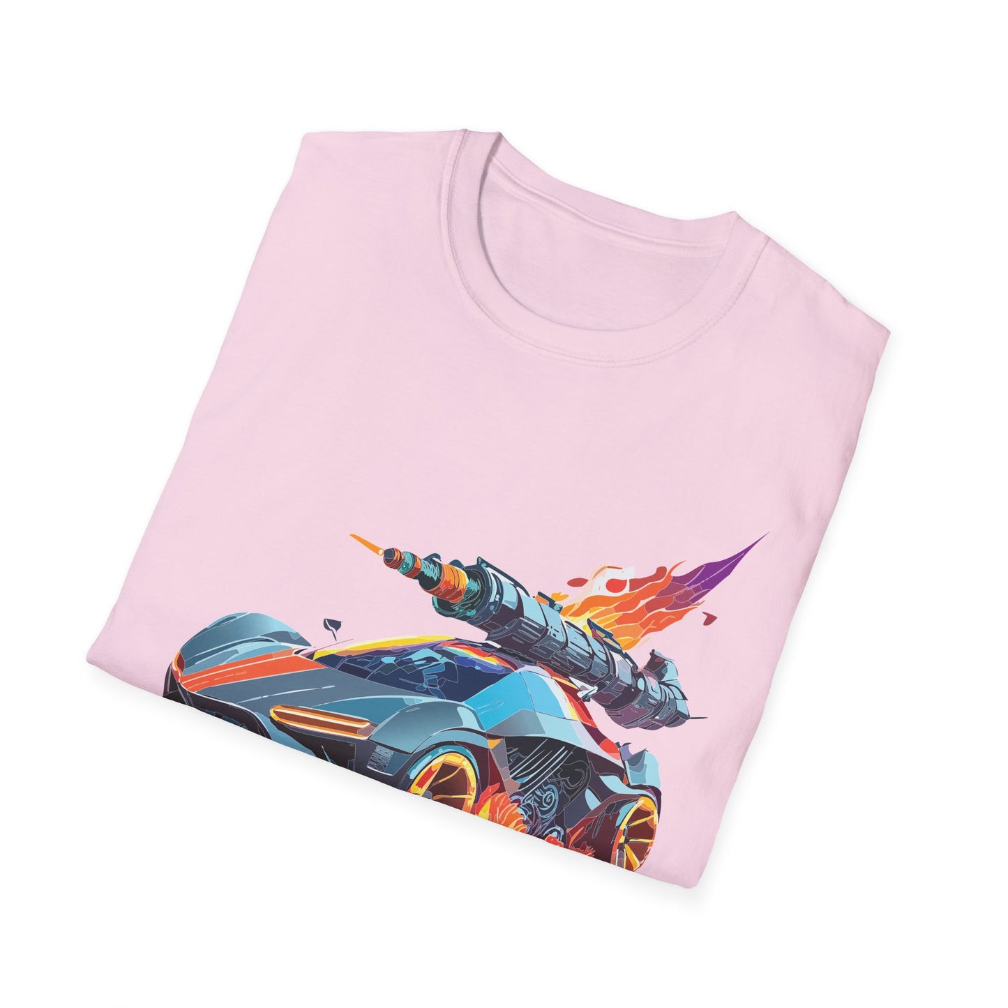 Car T Shirt for Car Lovers Unisex Softstyle Tee 64000 Hot Wheels Design Shirt with Cars
