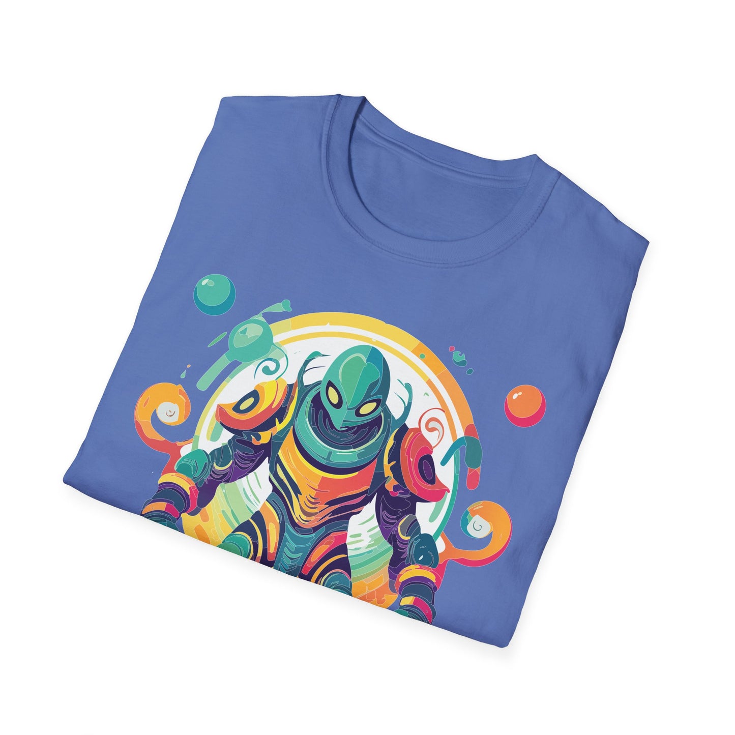 Cosmos Alien T Shirt Unisex Softstyle 64000 with Art Design Durable Comfort Artwork Tee