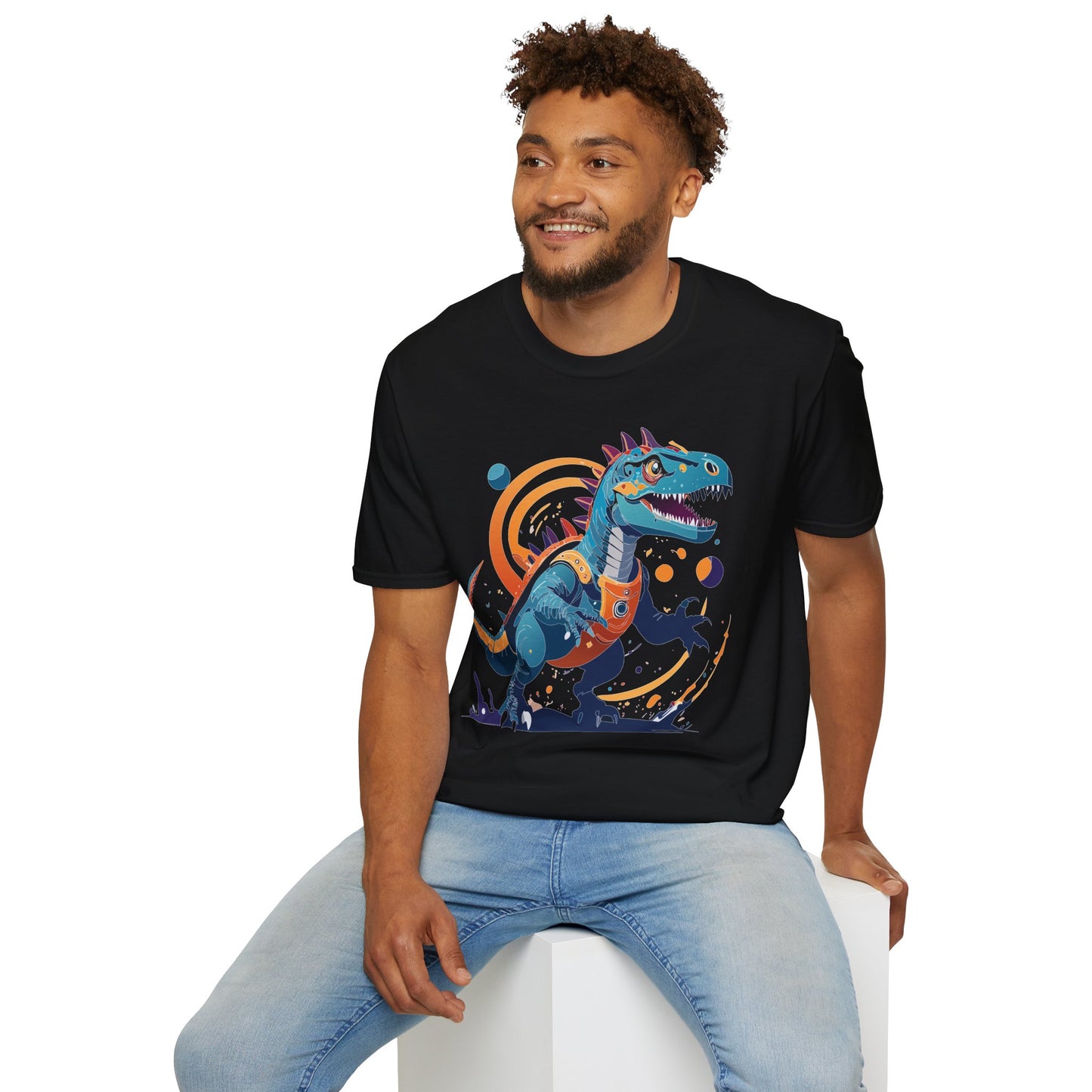 Unisex Alien T Shirt Cosmos Tee With Alien Design Gildan Softstyle 64000 Ring Spun Cotton