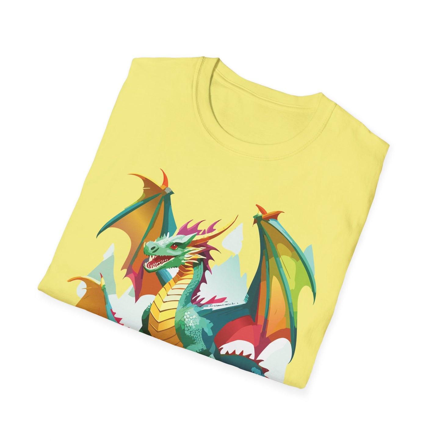 Dragon Graphic T Shirt for Men and Women Unisex Animal Design Softstyle Cotton Tee Premium Quality