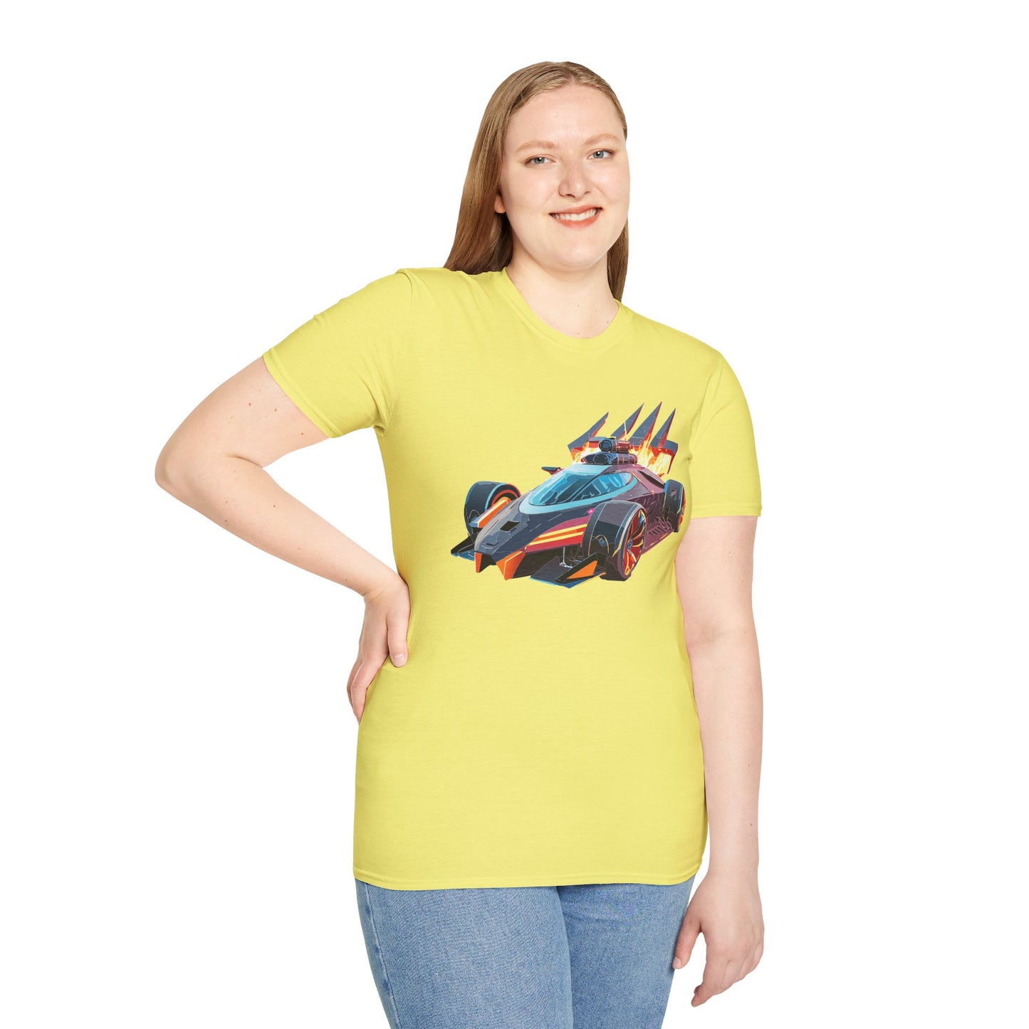Car T Shirt Unisex Softstyle Cotton Tee With Cars Graphic Hot Wheels Design For Men Women