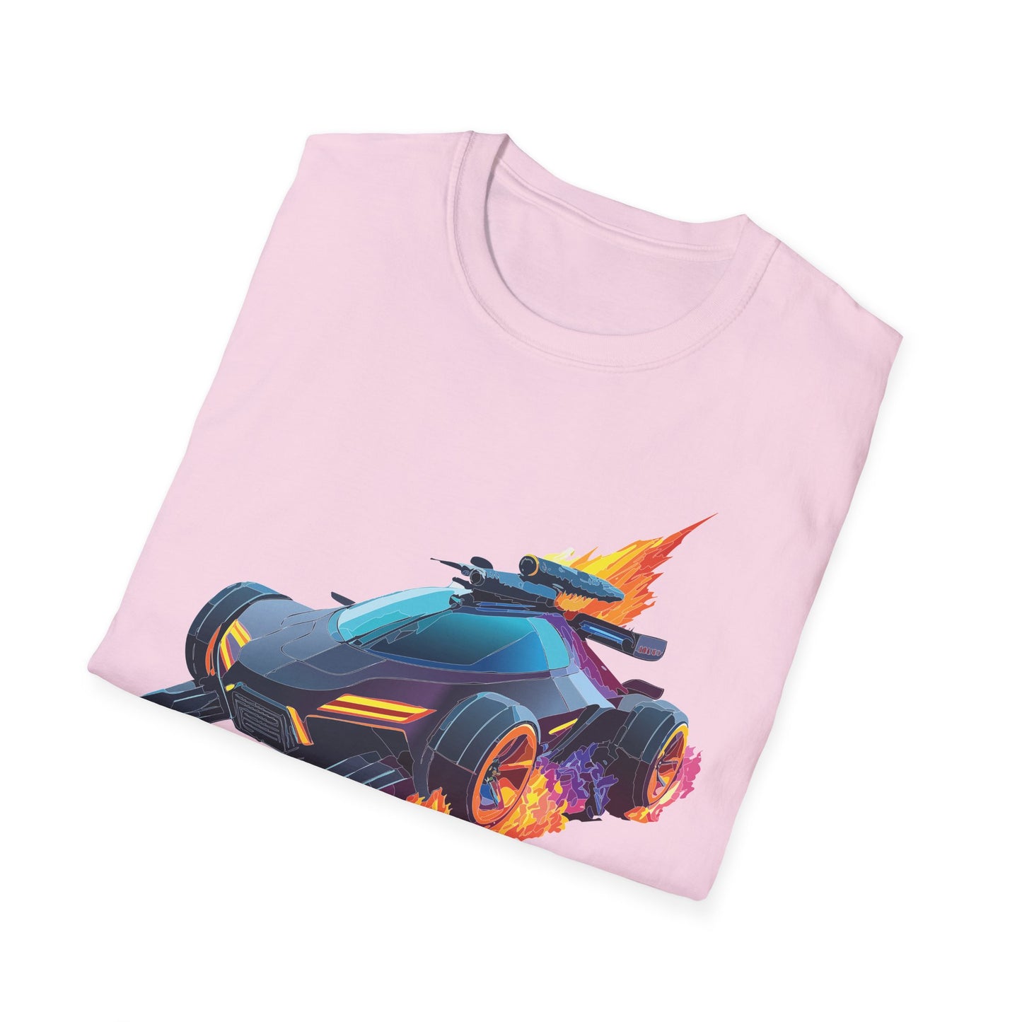 Unisex Car T Shirt Hot Wheels Cars Shirt 100 Percent Ring Spun Cotton Gildan Softstyle Tee