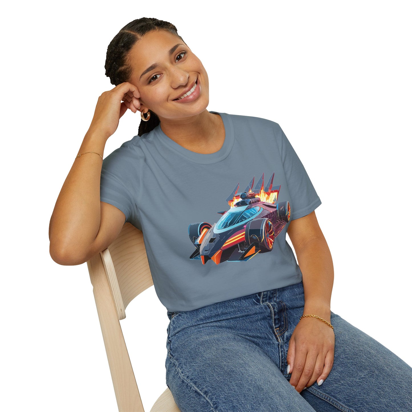 Car T Shirt Unisex Softstyle Cotton Tee With Cars Graphic Hot Wheels Design For Men Women