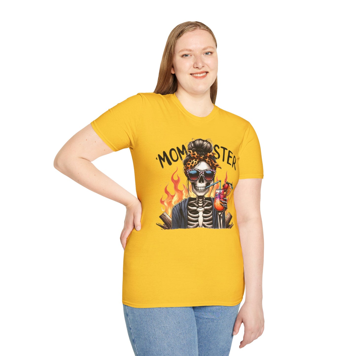 Skull Tee Shirt Unisex Skeleton Shirt Softstyle Gildan 100 Percent Cotton Graphic Tee