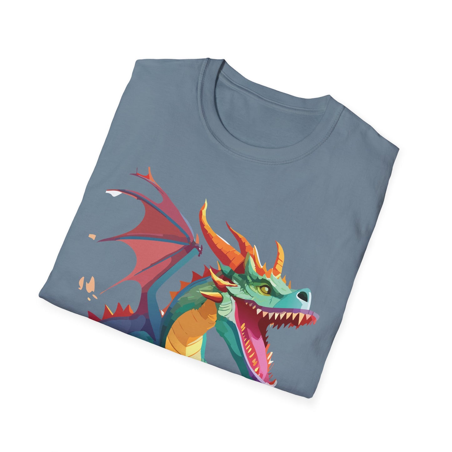 Dragon Graphic T Shirt Unisex Softstyle Cotton Tee Dragon Art Shirt For Men Women