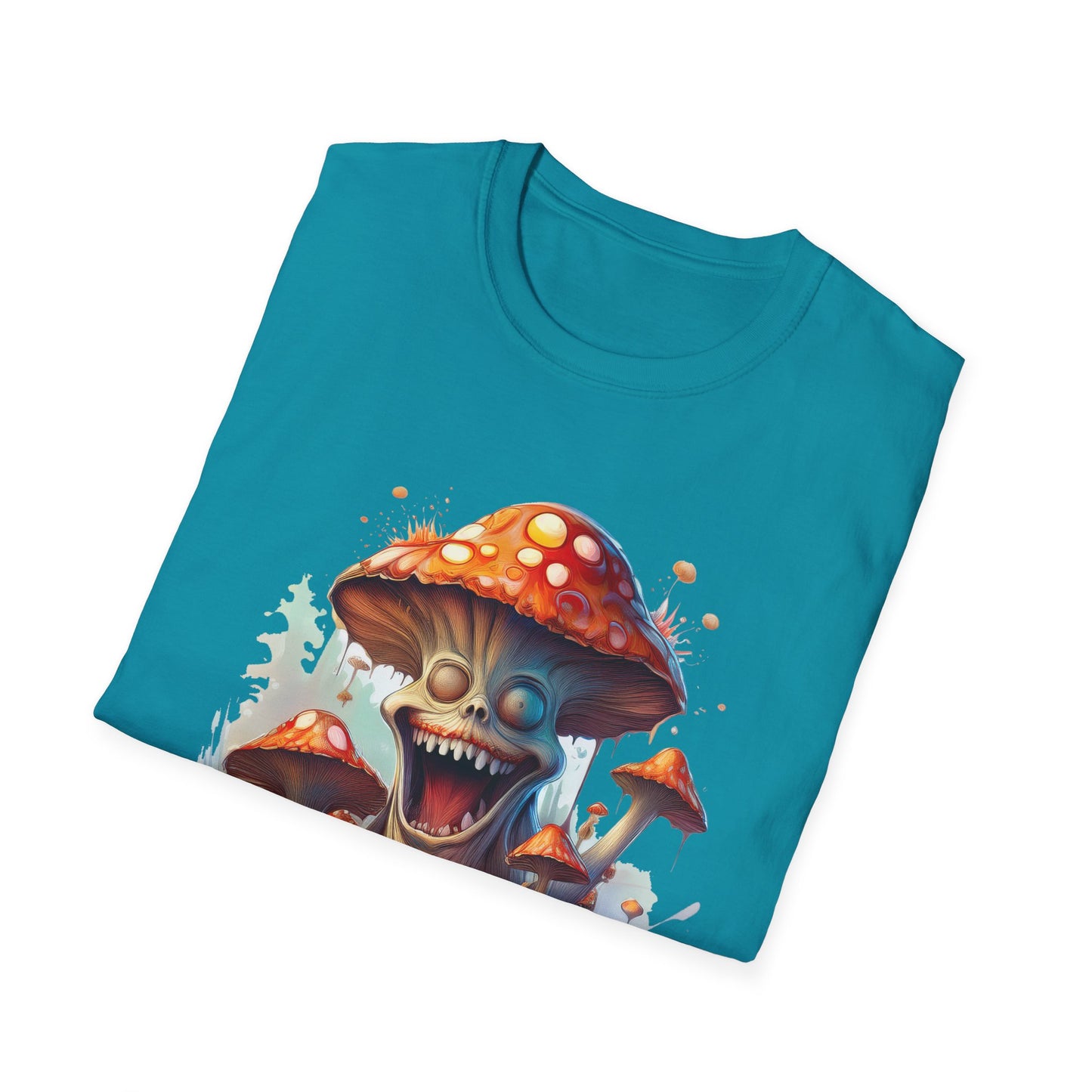 Mashroom Short Sleeve Tee Unisex Funny Mashroom Shirt With Fungus Graphic Gildan Softstyle 64000