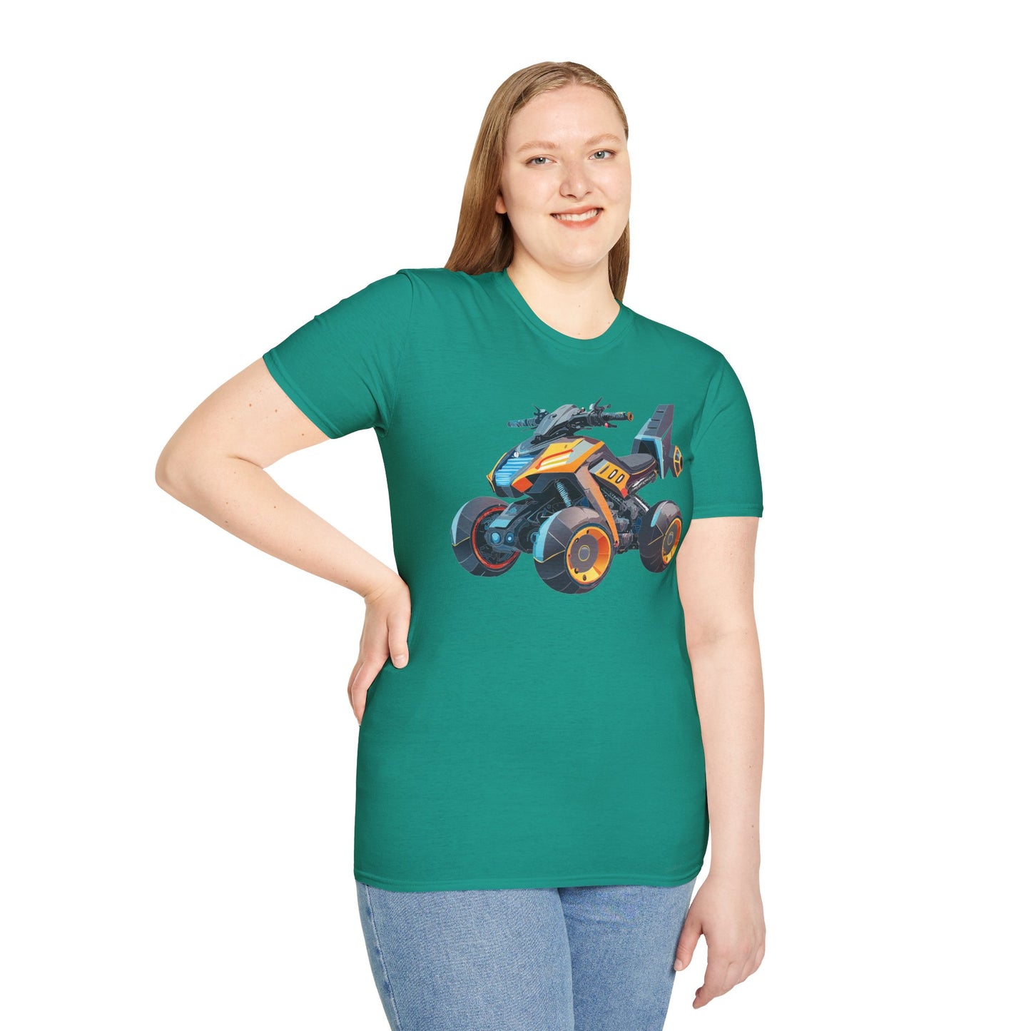 Unisex Bike T Shirt Moto Shirt With Motorcycle Design MTB Tee For Riders One Hundred Percent Cotton
