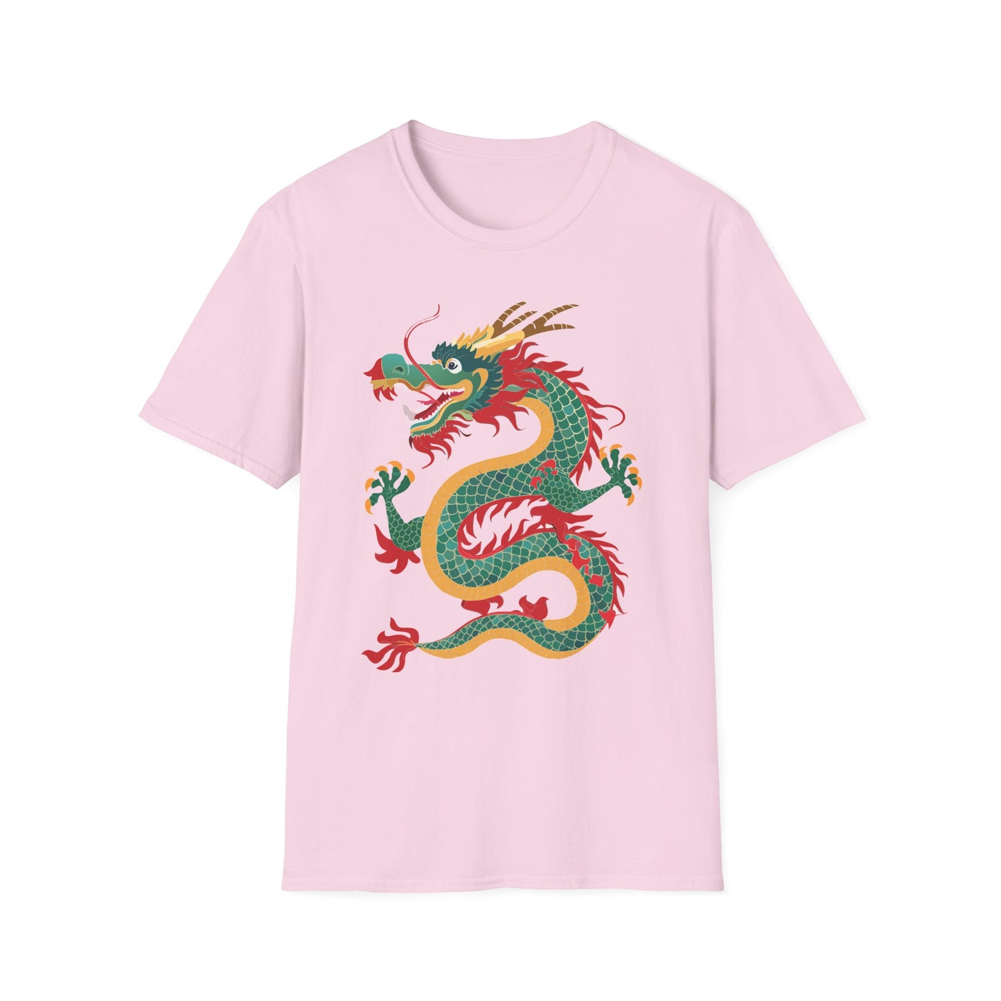 Dragon T Shirt Unisex Dragon Shirt With Animal Art Design Gildan Softstyle Tee 100 Cotton