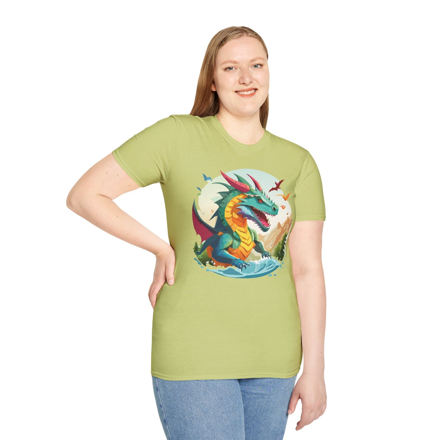 Dragon T Shirt, Dragon Shirt, Shirt with Animals, Animal Shirt