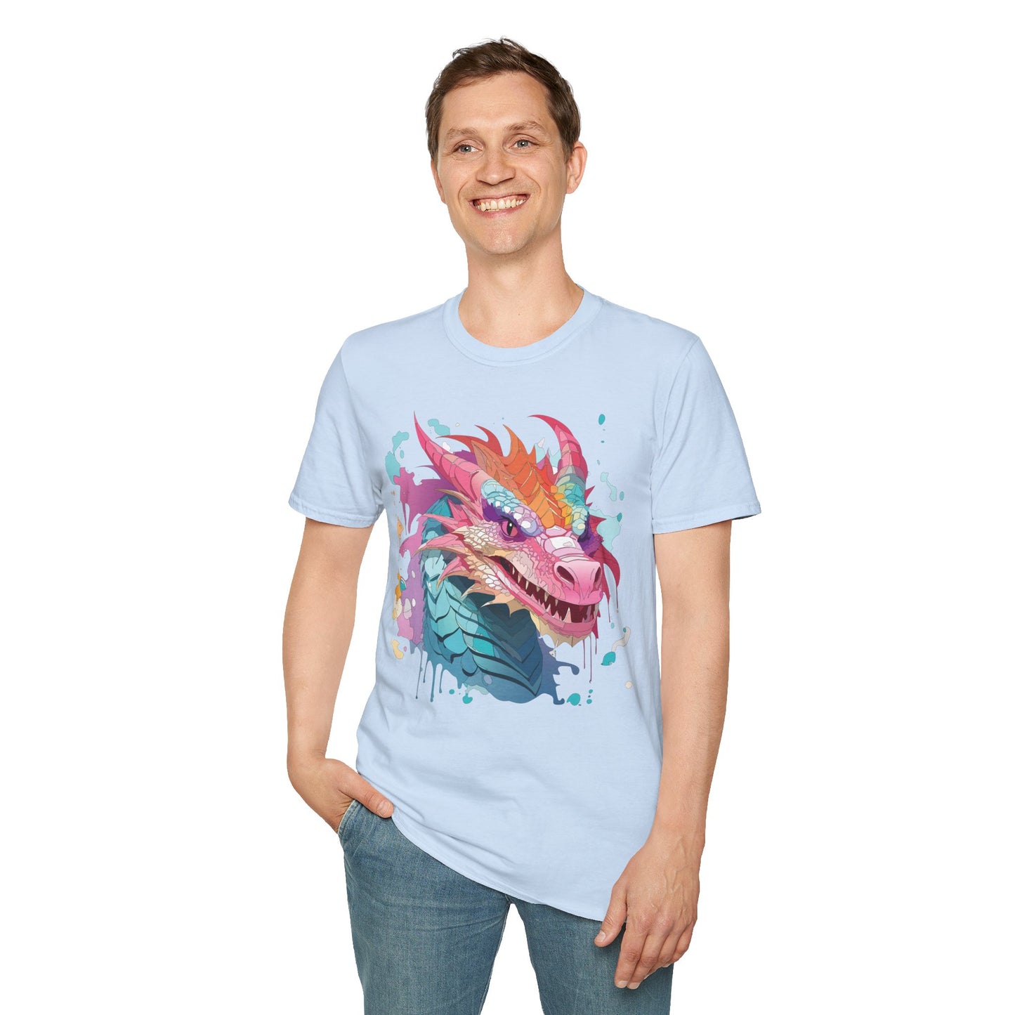 Dragon T Shirt, Dragon Shirt, Shirt with Animals, Animal Shirt