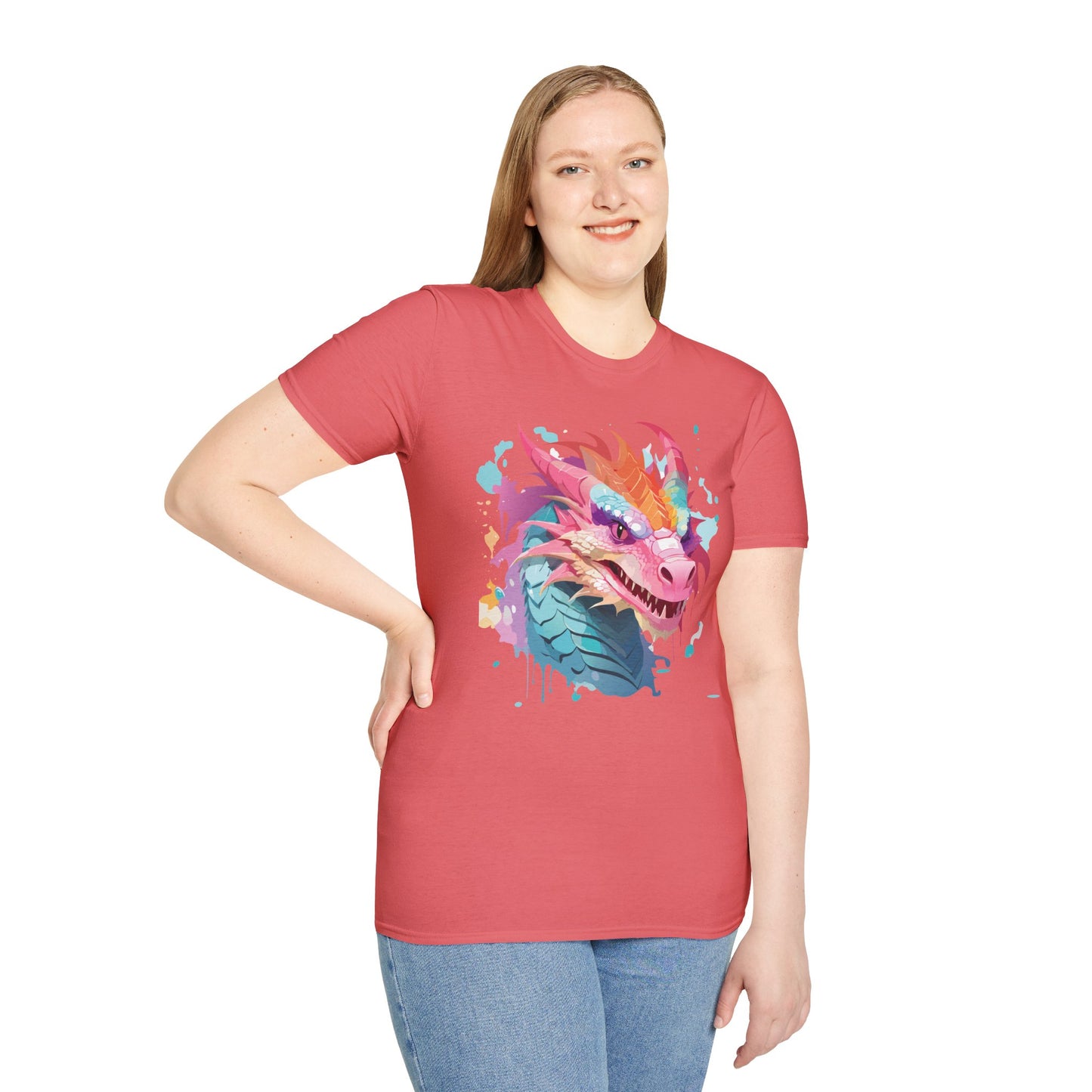 Dragon T Shirt, Dragon Shirt, Shirt with Animals, Animal Shirt