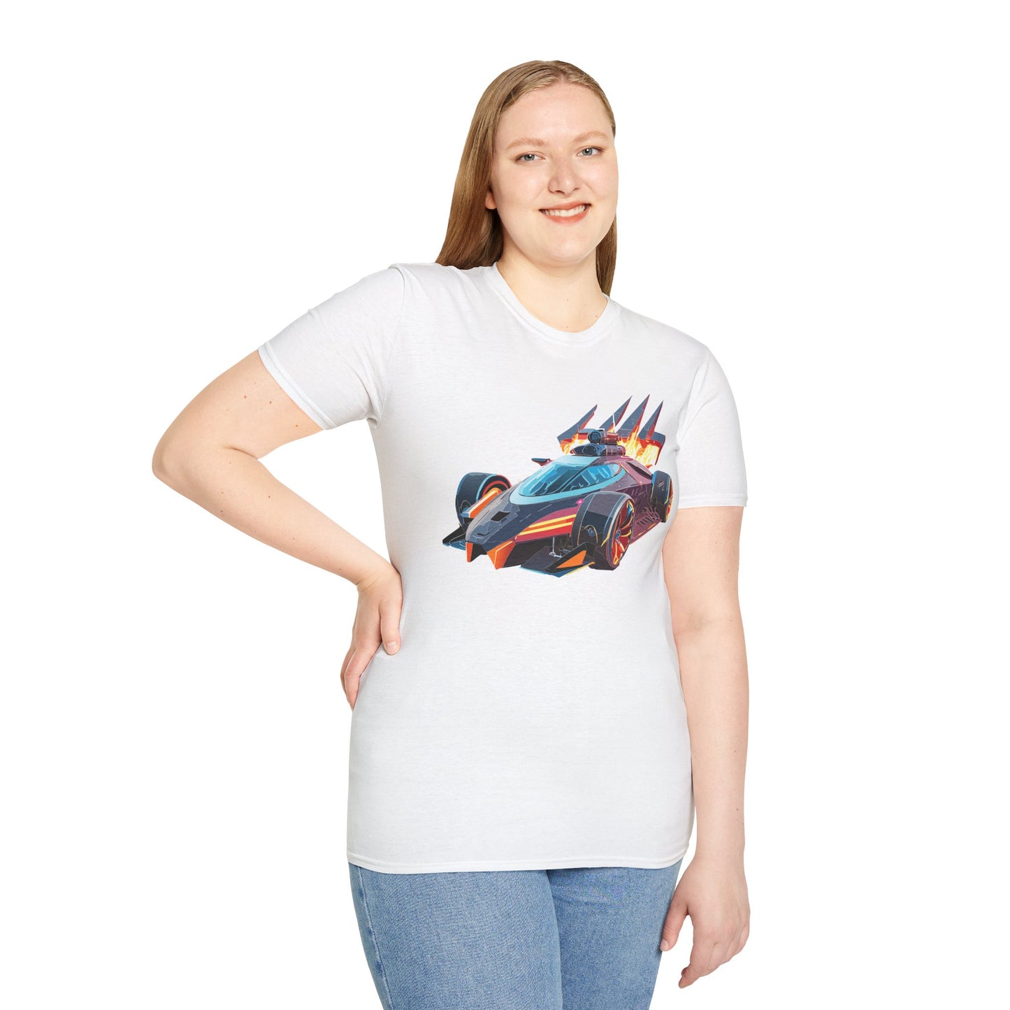 Car T Shirt Unisex Softstyle Cotton Tee With Cars Graphic Hot Wheels Design For Men Women