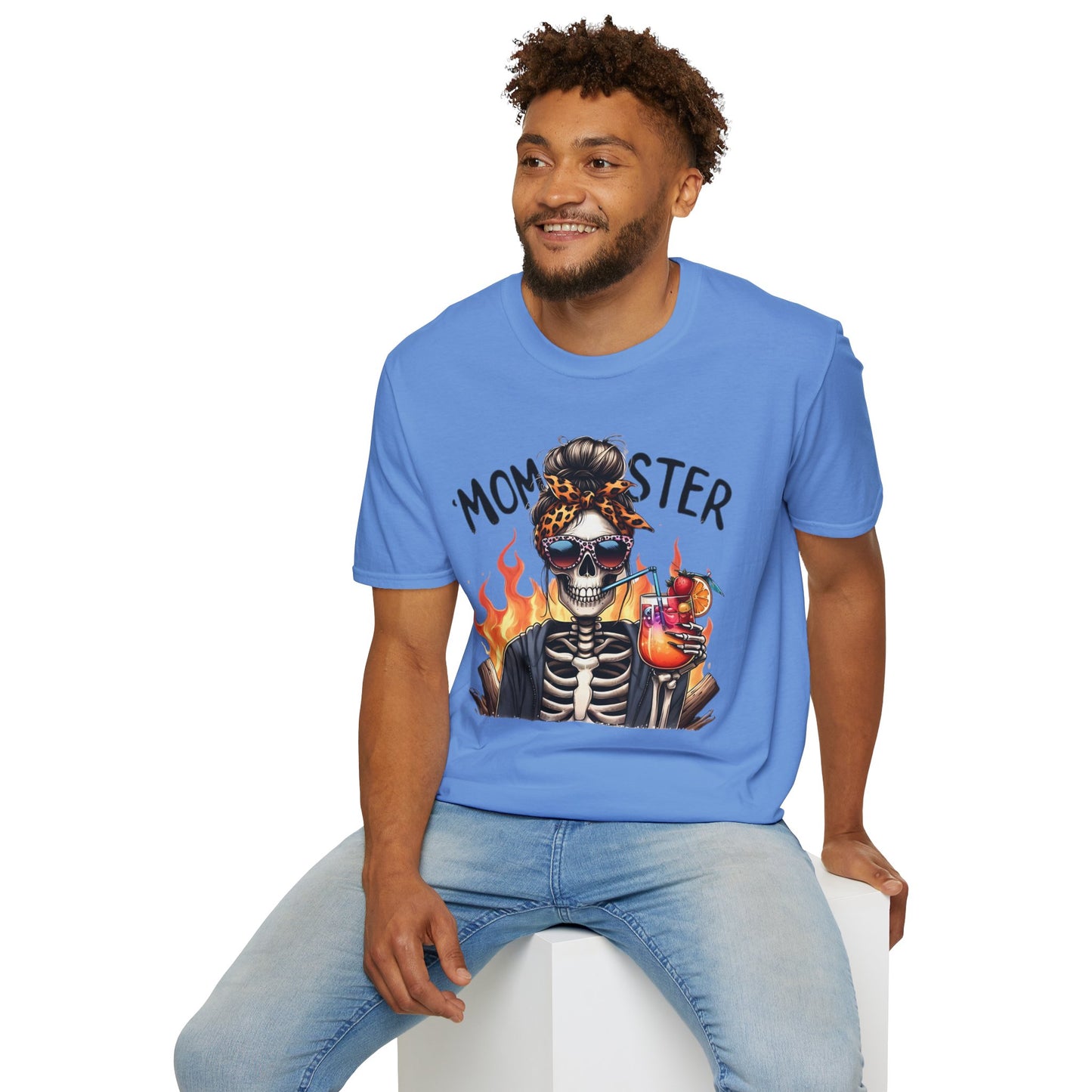 Skull Tee Shirt Unisex Skeleton Shirt Softstyle Gildan 100 Percent Cotton Graphic Tee