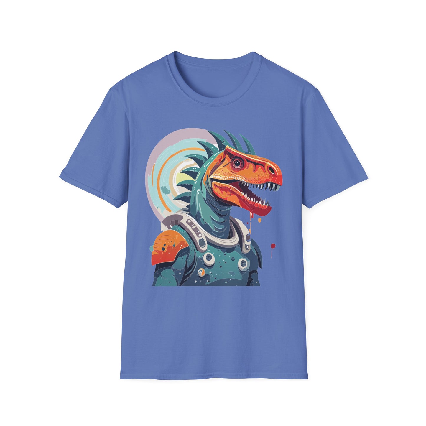 Unisex Gildan Softstyle 64000 Alien T Shirt With Cosmos Space Alien Art Graphic Tee