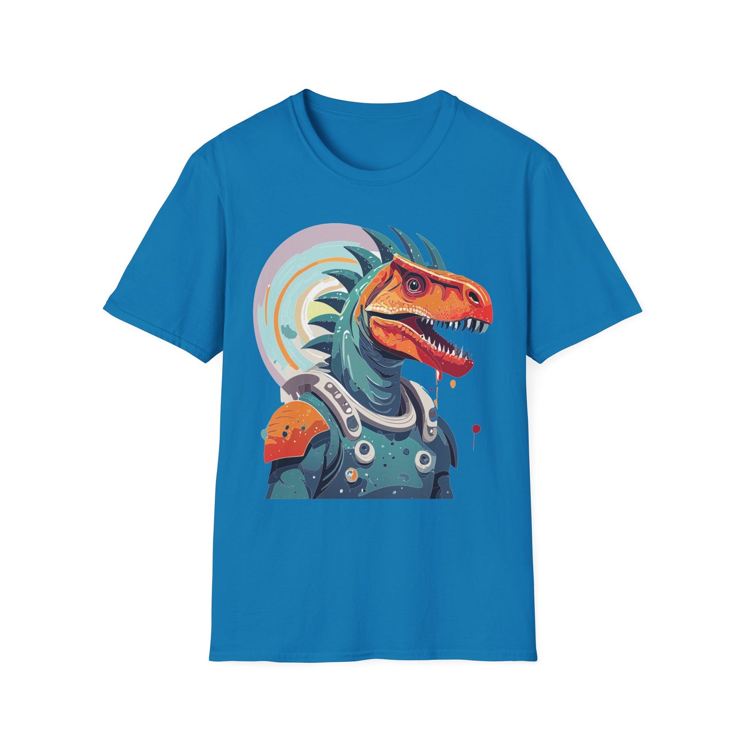 Unisex Gildan Softstyle 64000 Alien T Shirt With Cosmos Space Alien Art Graphic Tee