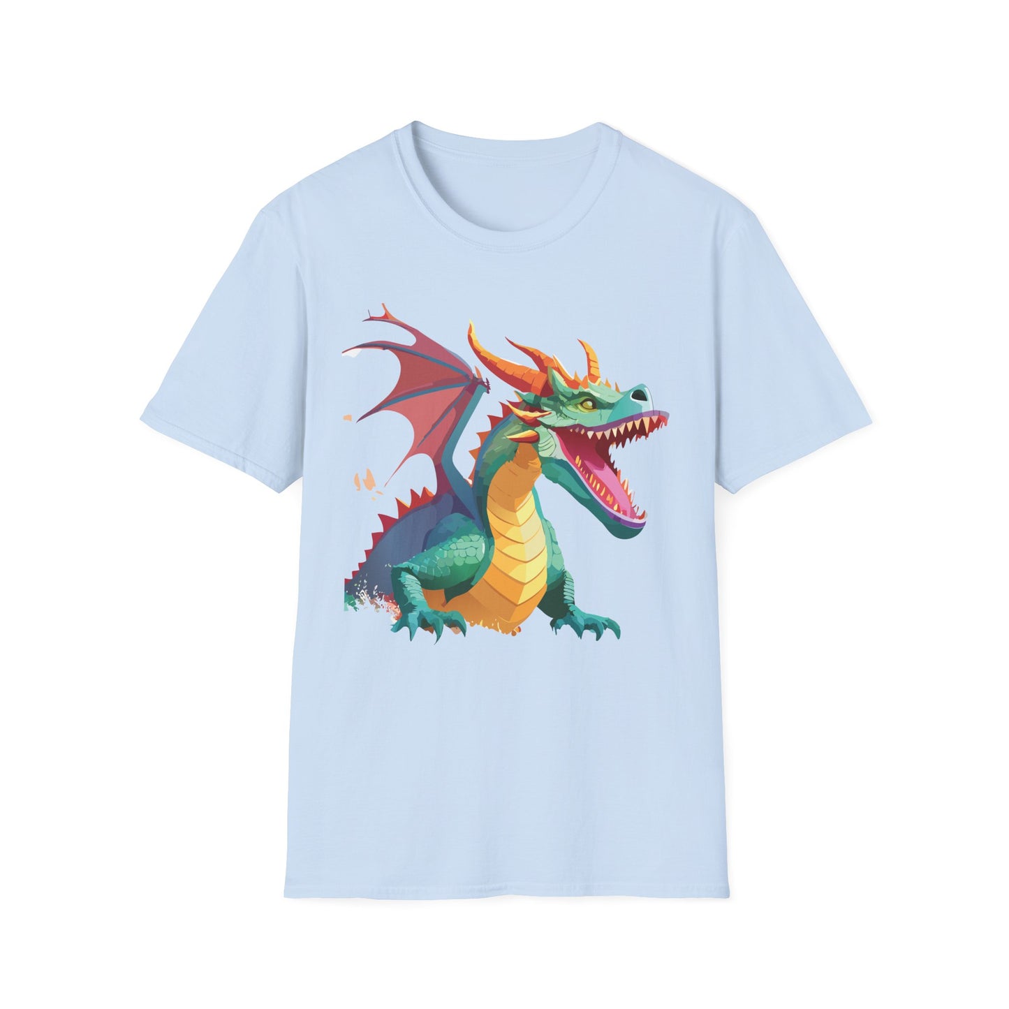 Dragon Graphic T Shirt Unisex Softstyle Cotton Tee Dragon Art Shirt For Men Women