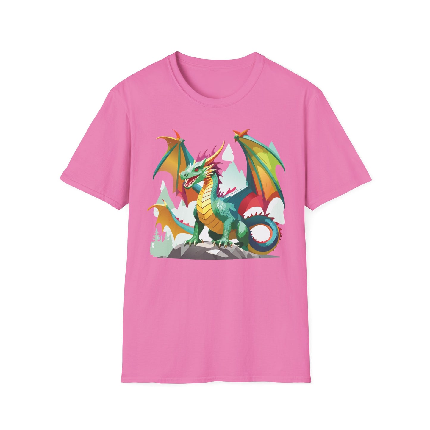 Dragon Graphic T Shirt for Men and Women Unisex Animal Design Softstyle Cotton Tee Premium Quality