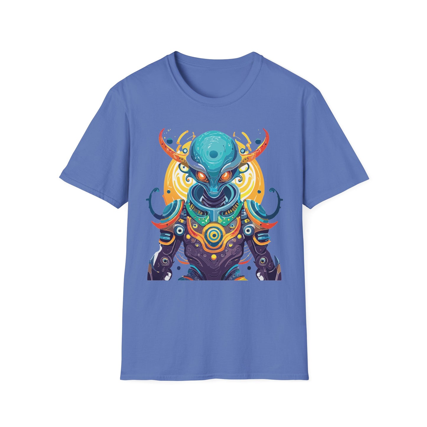 Alien T Shirt Cosmos Shirt Unisex Short Sleeve Tee With Alien Art Design Ring Spun Cotton
