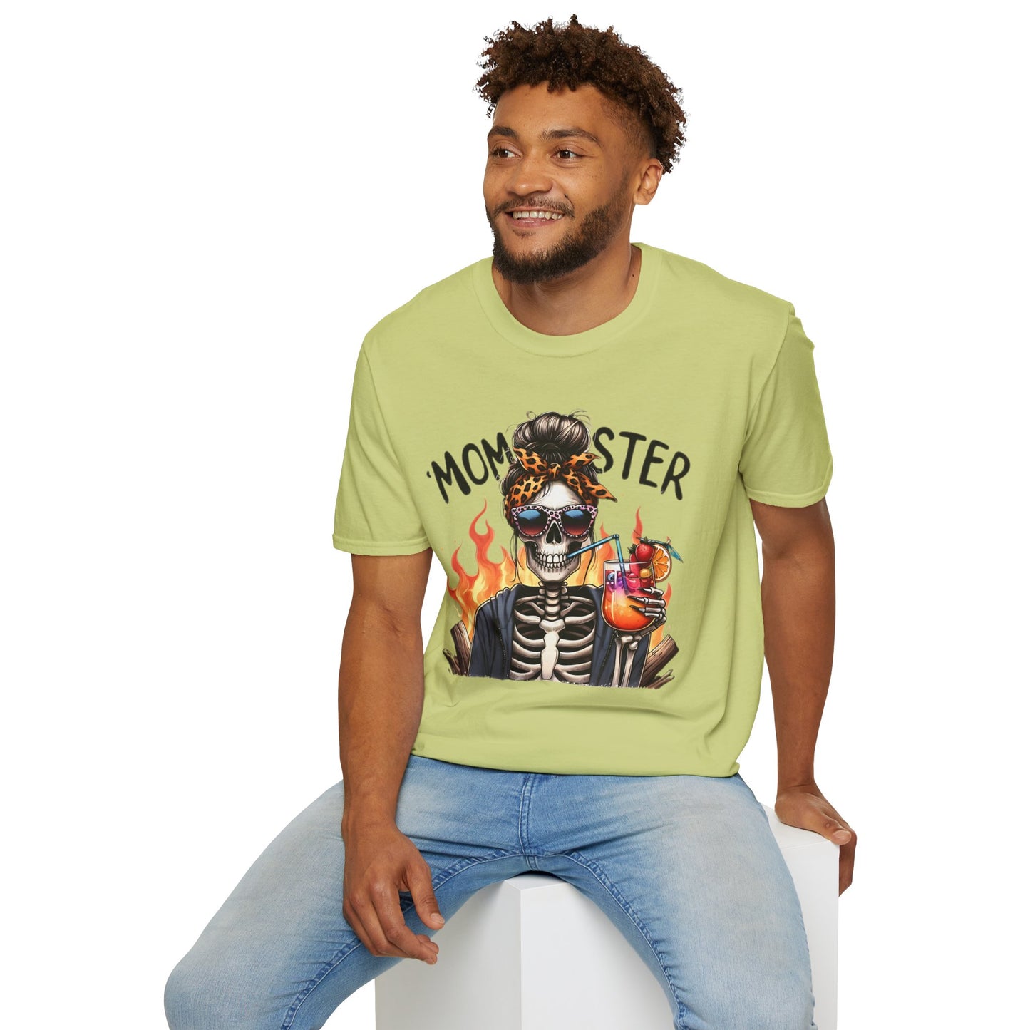Skull Tee Shirt Unisex Skeleton Shirt Softstyle Gildan 100 Percent Cotton Graphic Tee