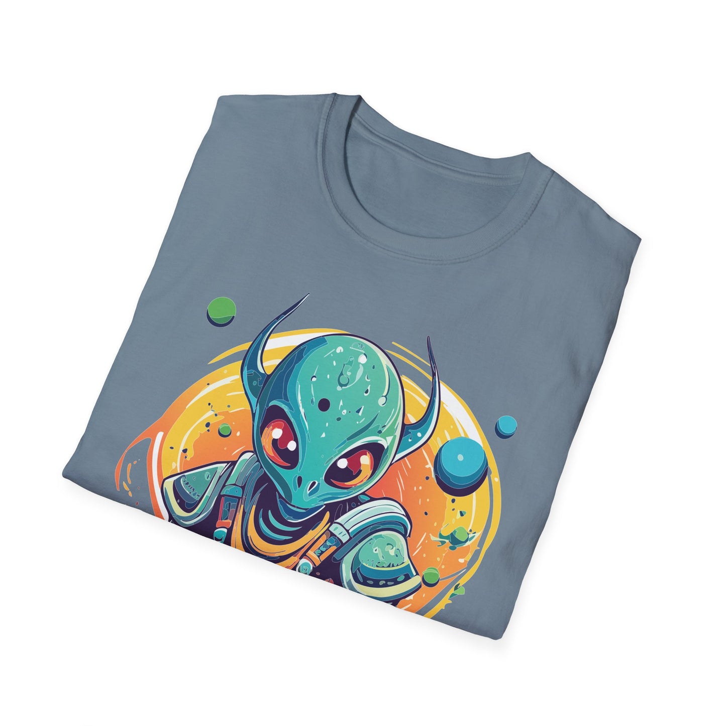 Alien Cosmos Shirt Unisex Softstyle Tee With Alien Art Design Space Theme Graphic Tee