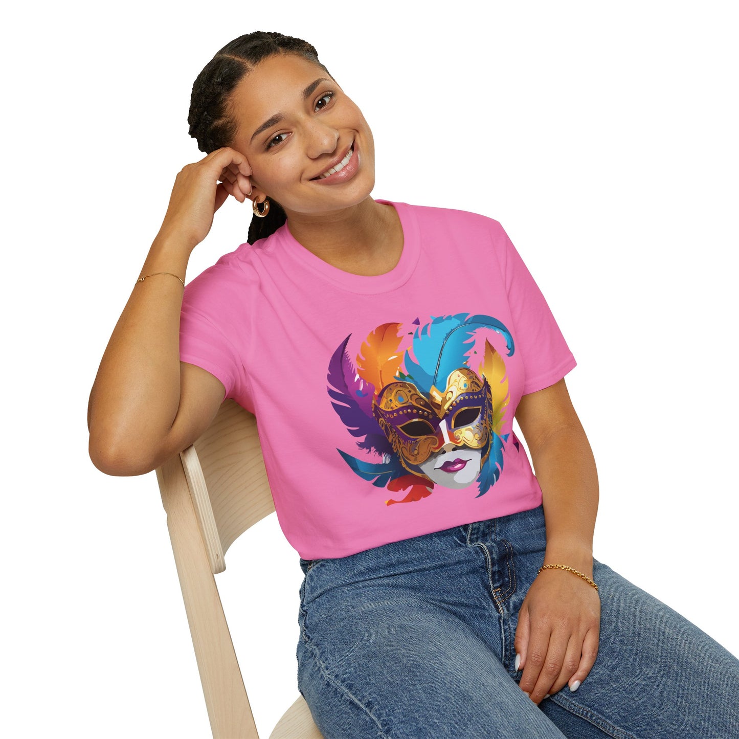 Mask Tee Shirt, Mask Shirt, Shirt with Mask, Masquerade Tees