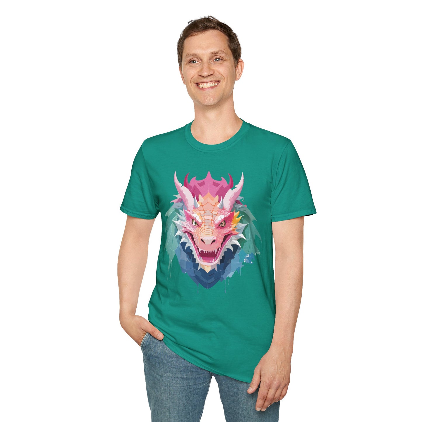 Dragon T Shirt, Dragon Shirt, Shirt with Animals, Animal Shirt