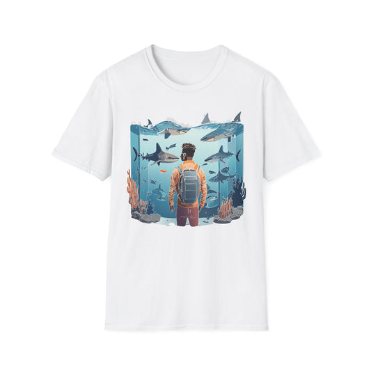 Ocean Tee Shirt, Ocean Shirt, Shirt with Ocean, U boat Tees, Shirt with U-Boat