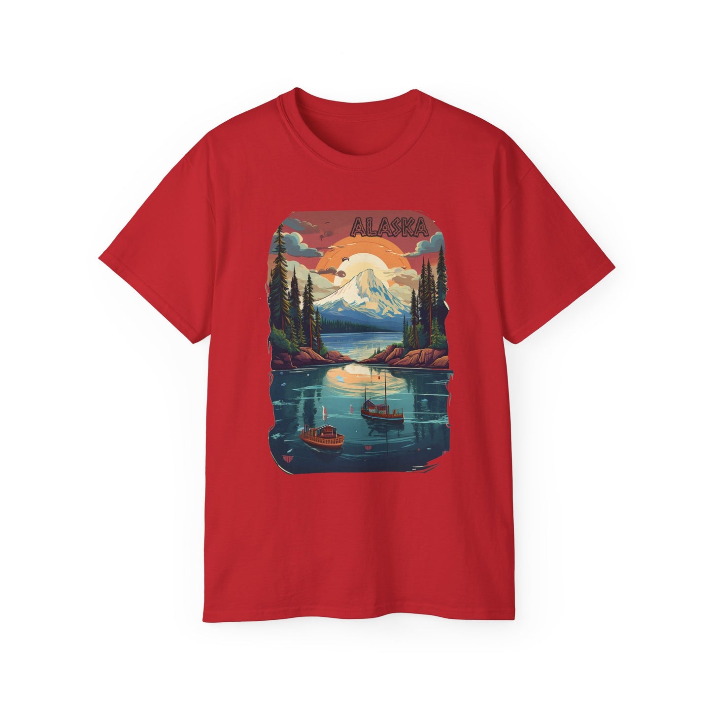 Alaska Graphic Unisex Cotton T‑Shirt 3