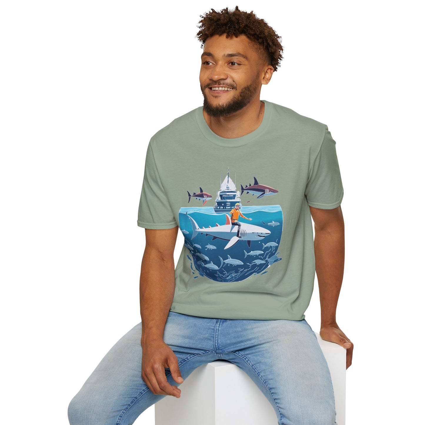 Ocean Tee Shirt, Ocean Shirt, Shirt with Ocean, U boat Tees, Shirt with U-Boat