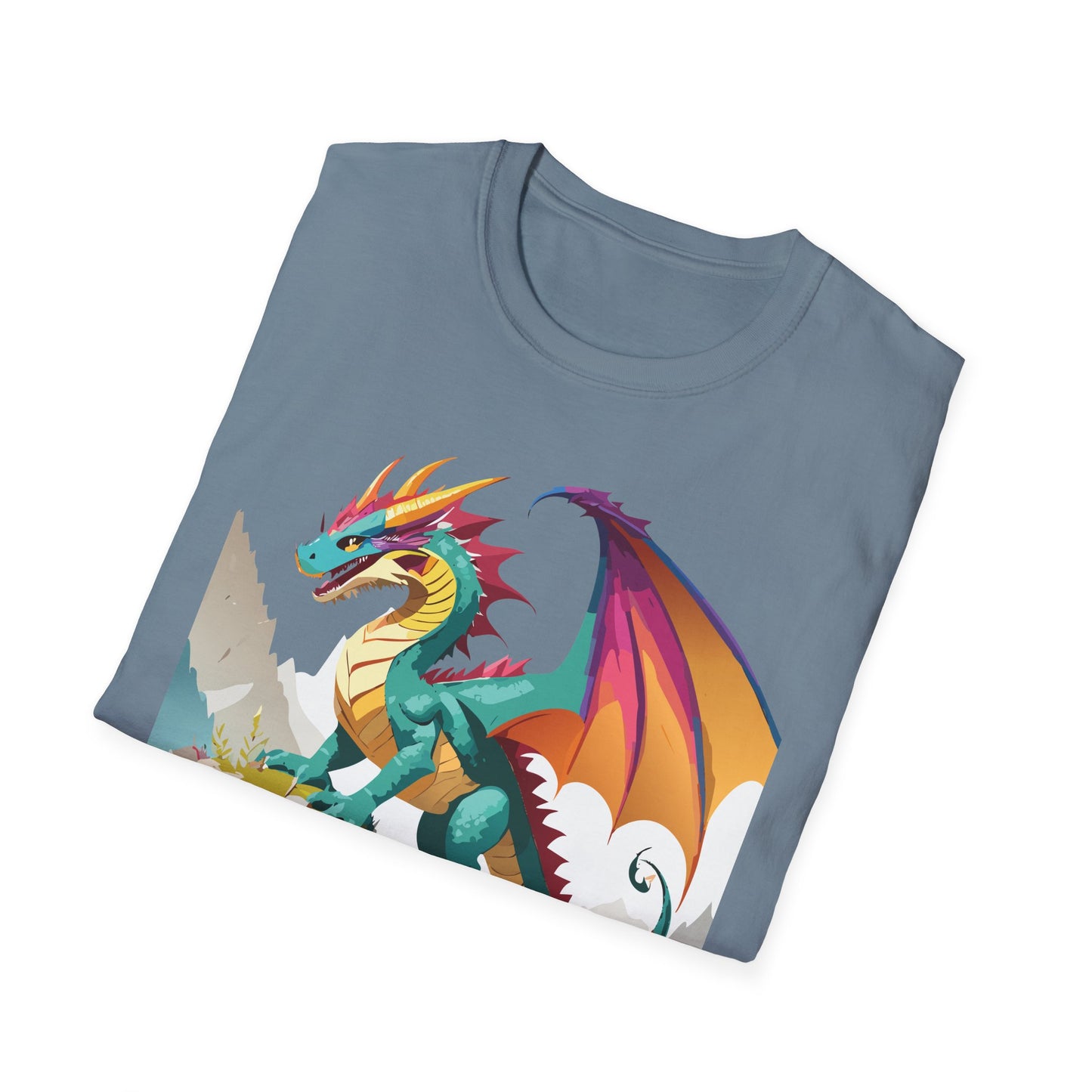 Dragon T Shirt Unisex Dragon Shirt With Animal Art Design Softstyle Cotton Tee Shirt