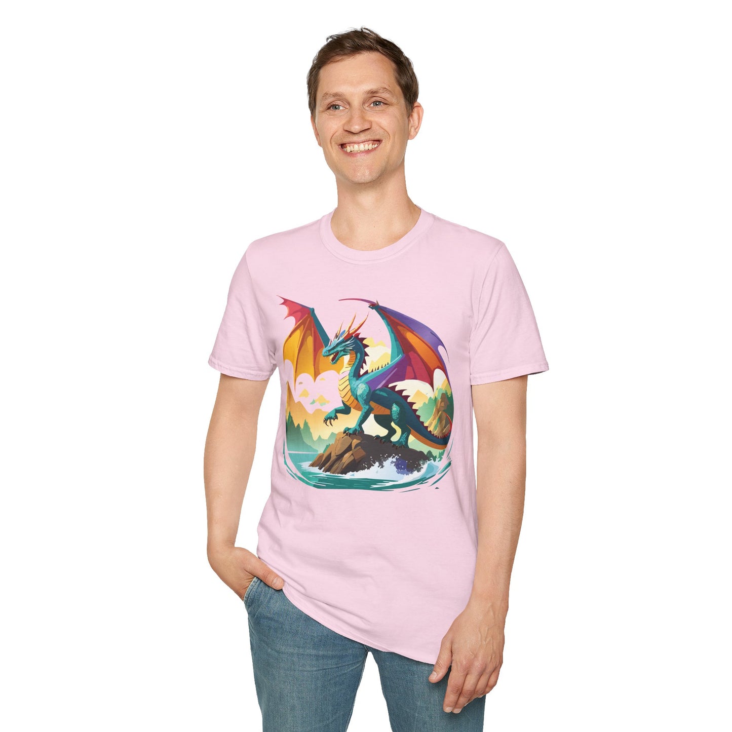 Dragon T Shirt, Dragon Shirt, Shirt with Animals, Animal Shirt