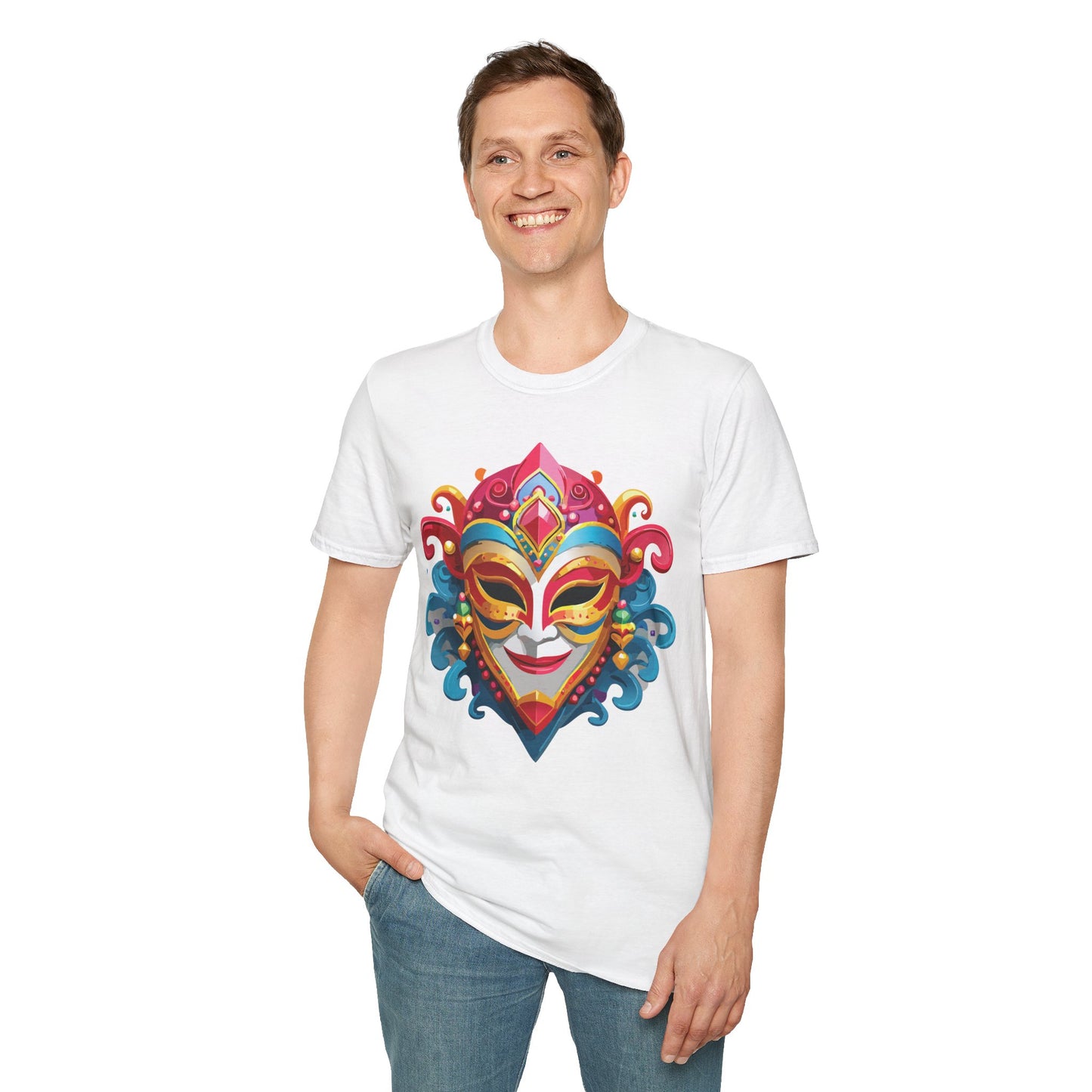 Mask Tee Shirt, Mask Shirt, Shirt with Mask, Masquerade Tees