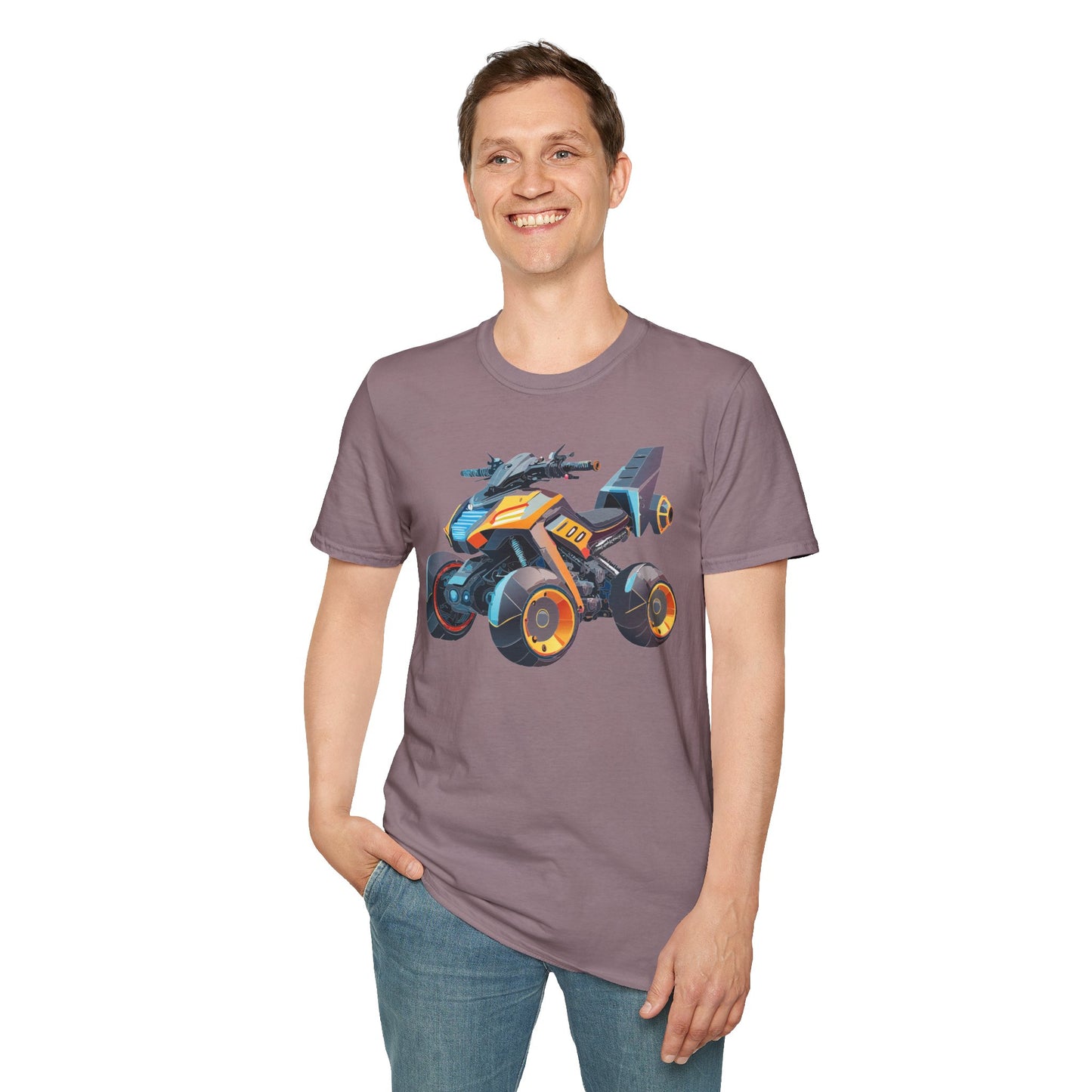 Unisex Bike T Shirt Moto Shirt With Motorcycle Design MTB Tee For Riders One Hundred Percent Cotton