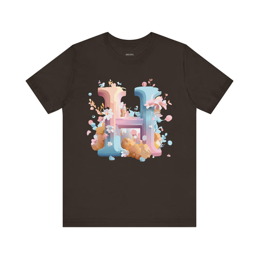 Letter Shirt, Letter H Shirt