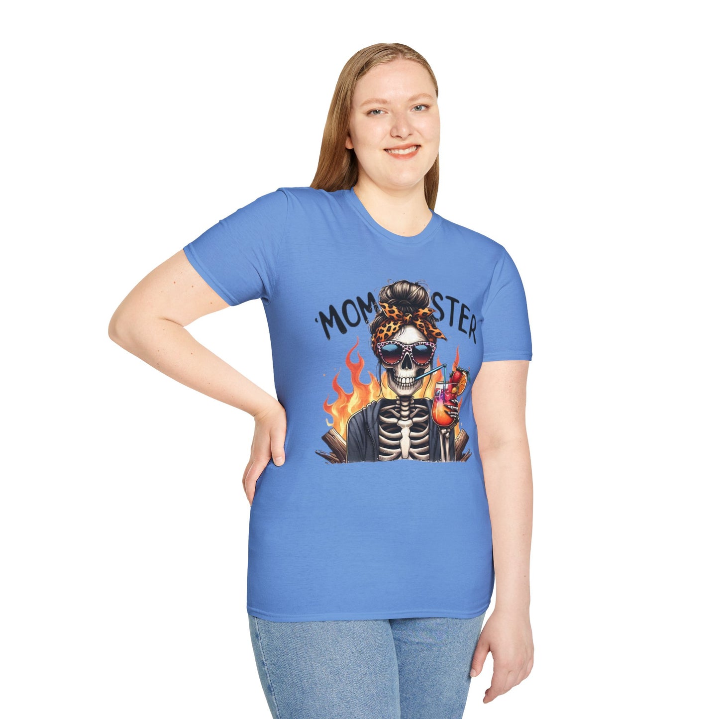 Skull Tee Shirt Unisex Skeleton Shirt Softstyle Gildan 100 Percent Cotton Graphic Tee