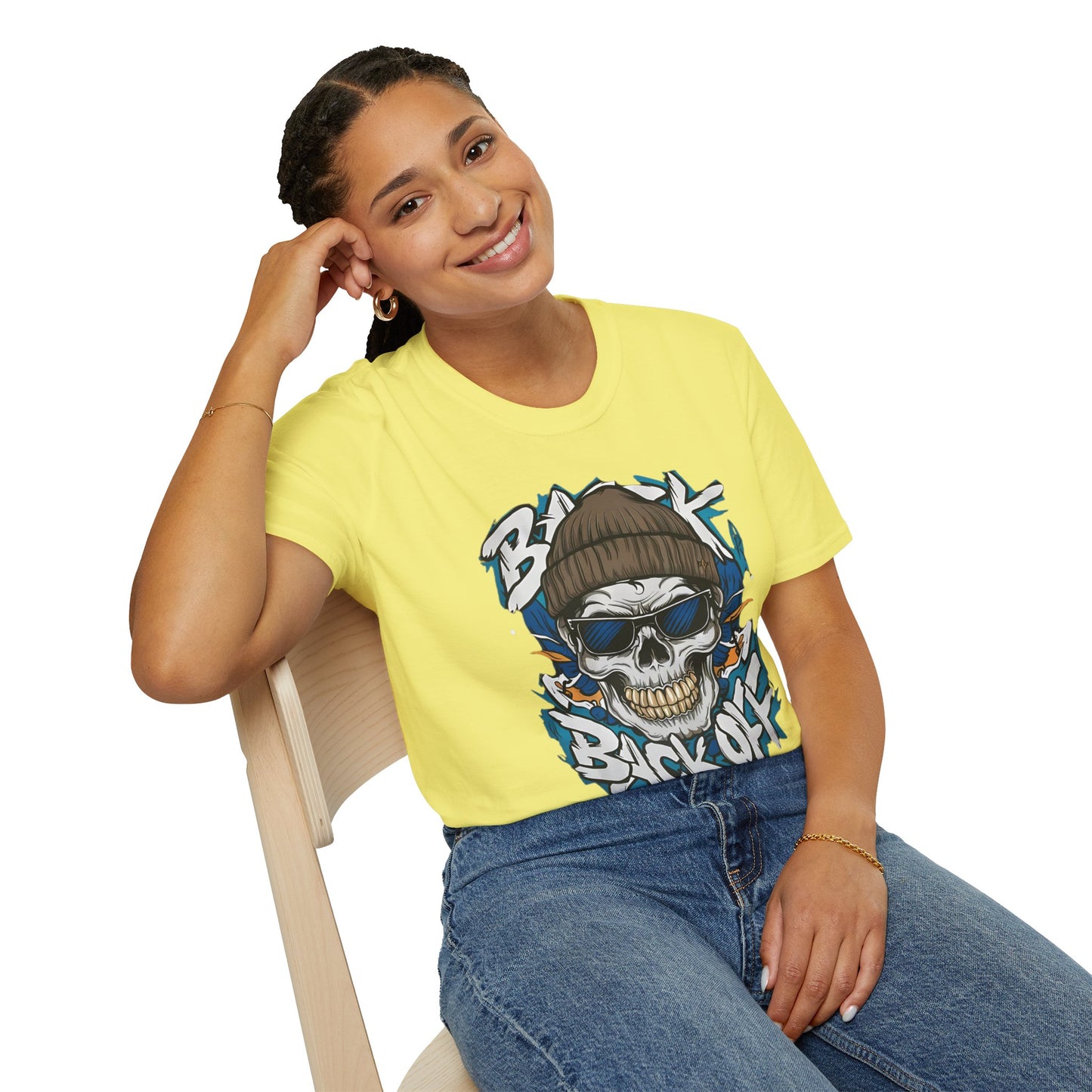Gildan Softstyle Skull Tee Shirt Unisex Skeleton Design 100 Percent Cotton Graphic Tee