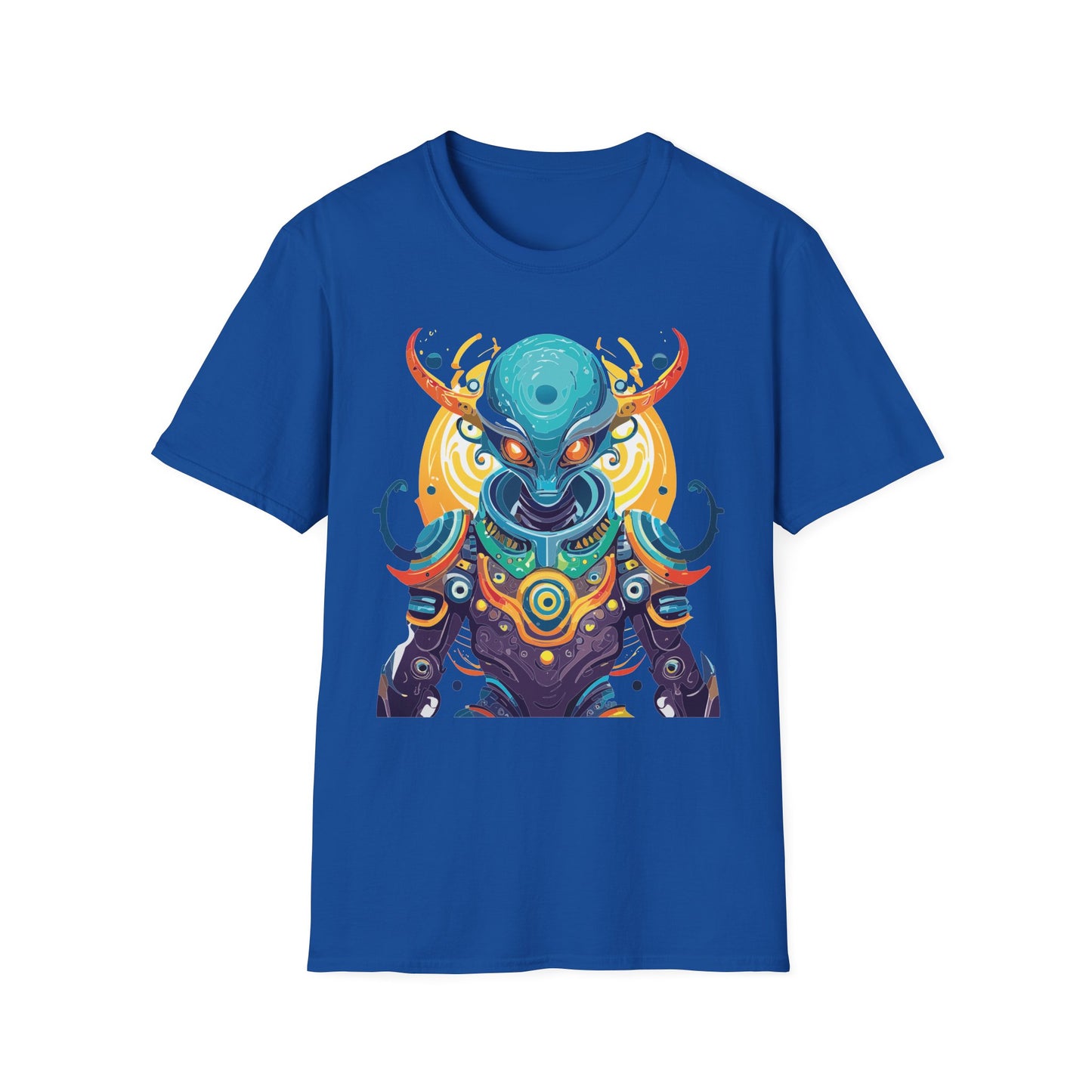 Alien T Shirt Cosmos Shirt Unisex Short Sleeve Tee With Alien Art Design Ring Spun Cotton