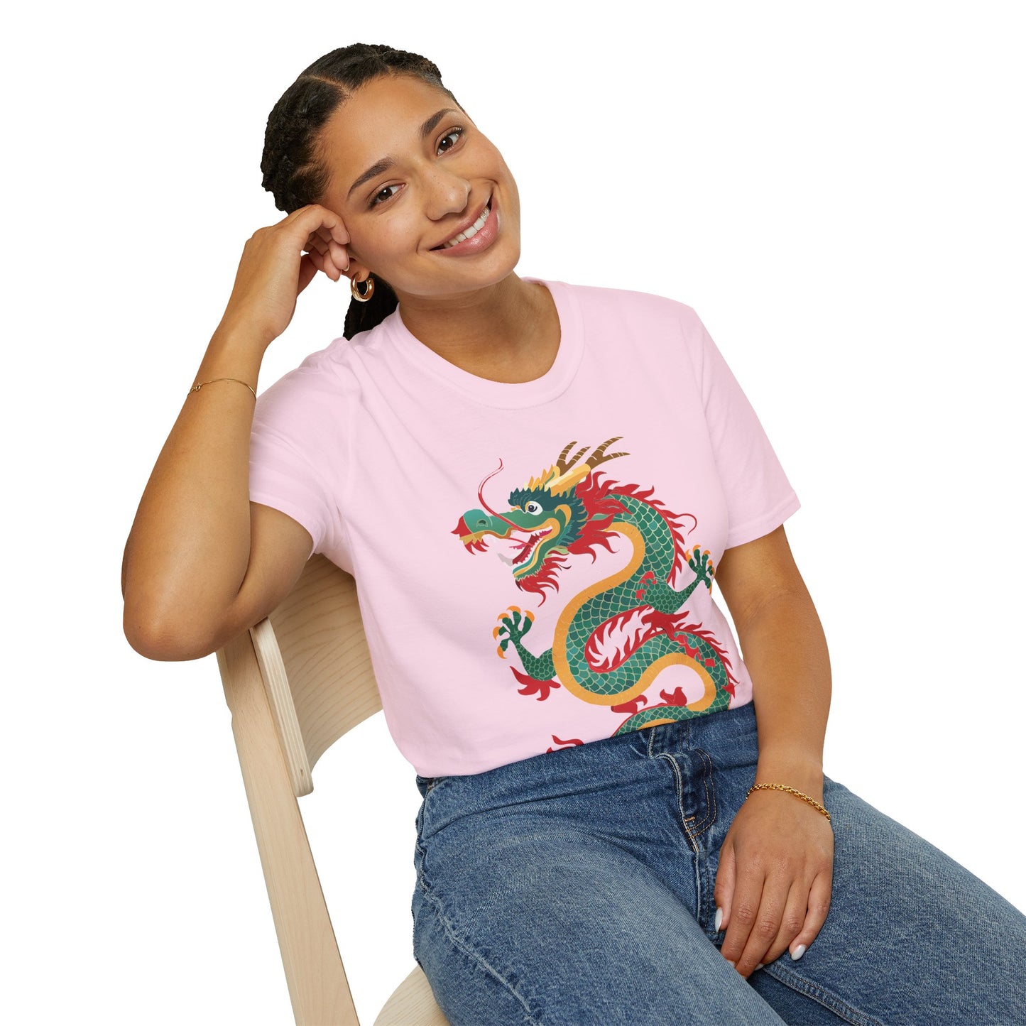 Dragon T Shirt Unisex Dragon Shirt With Animal Art Design Gildan Softstyle Tee 100 Cotton