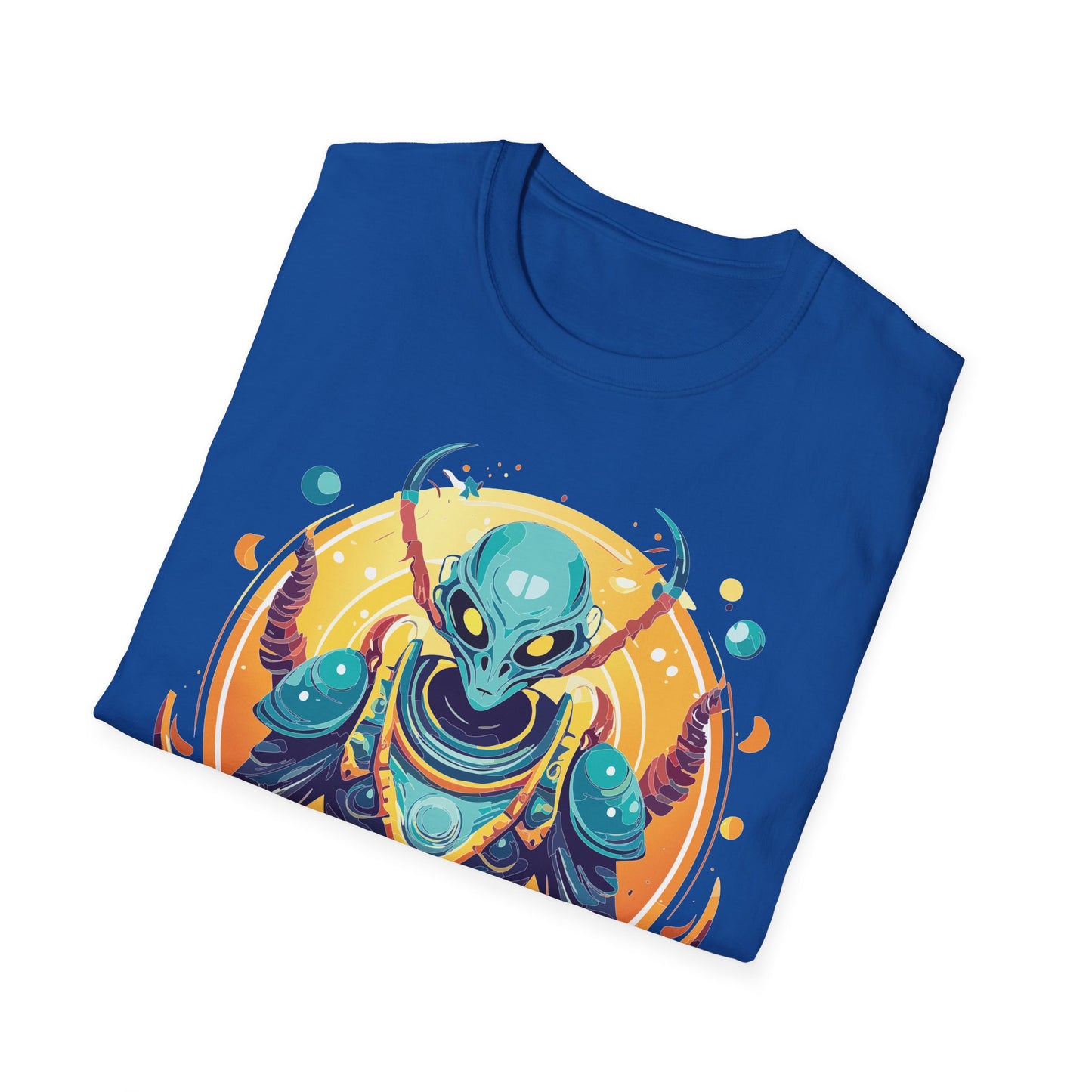 Cosmos Alien T Shirt Unisex Softstyle Short Sleeve Tee With Alien Art Design Artwork