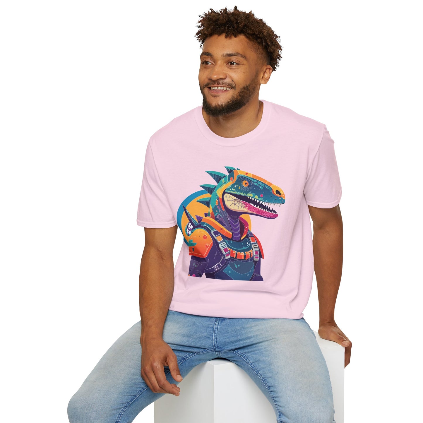 Unisex Alien Cosmos Shirt With Art Design Gildan Softstyle 64000 Short Sleeve Tee
