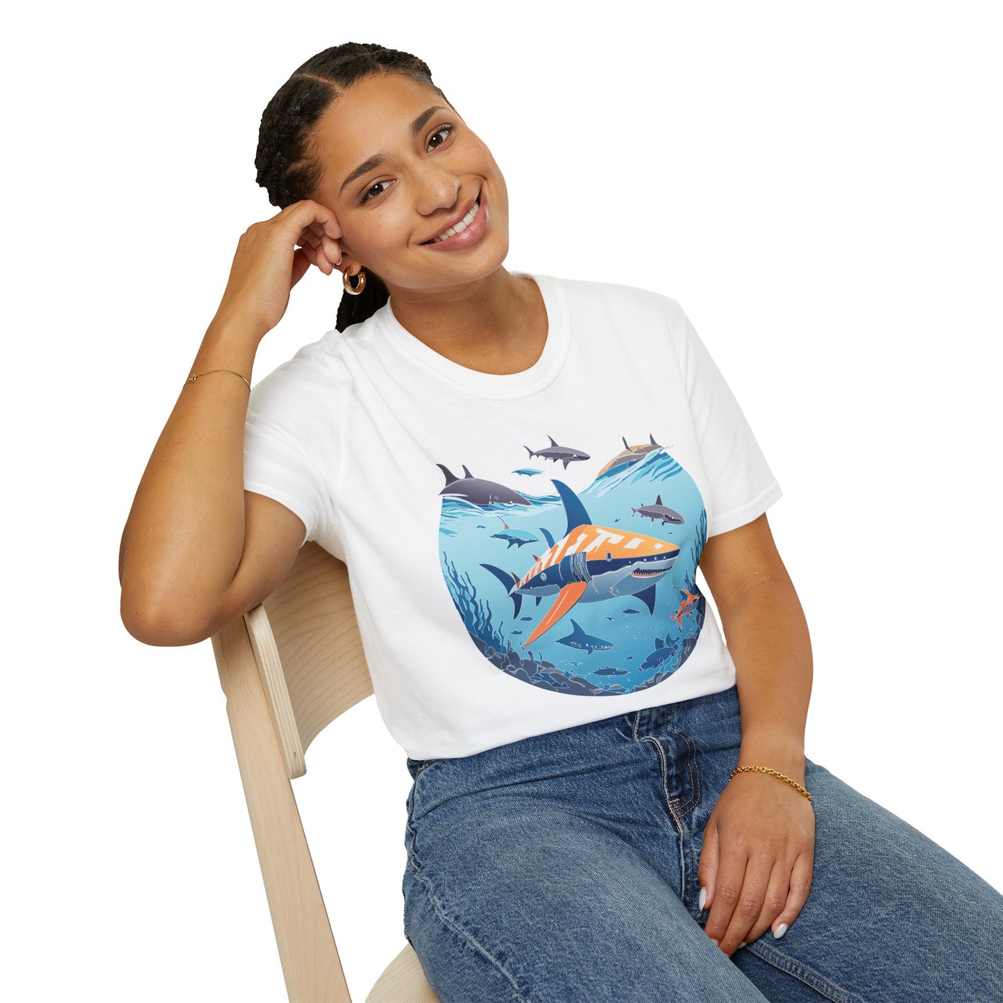 Ocean Tee Shirt, Ocean Shirt, Shirt with Ocean, U boat Tees, Shirt with U-Boat