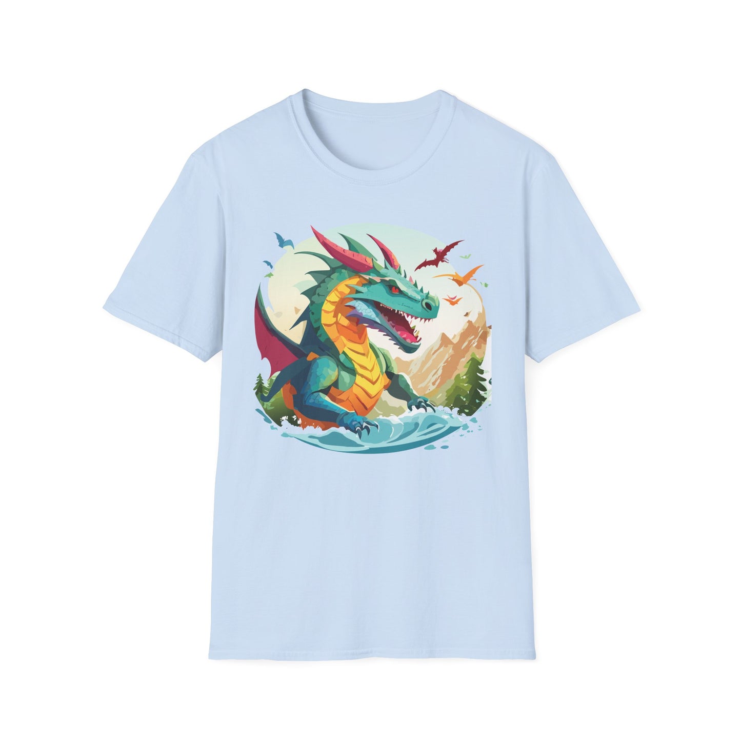 Dragon T Shirt, Dragon Shirt, Shirt with Animals, Animal Shirt