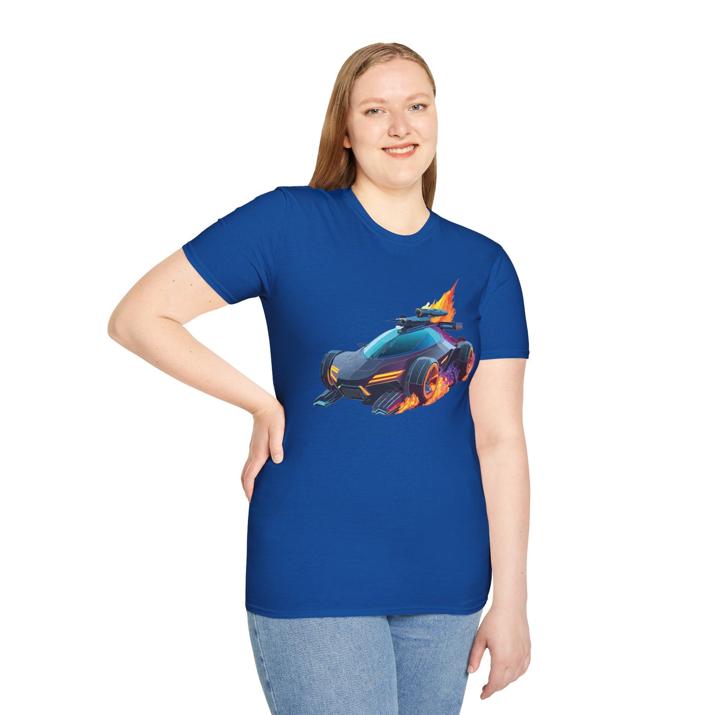 Unisex Car T Shirt Hot Wheels Cars Shirt 100 Percent Ring Spun Cotton Gildan Softstyle Tee
