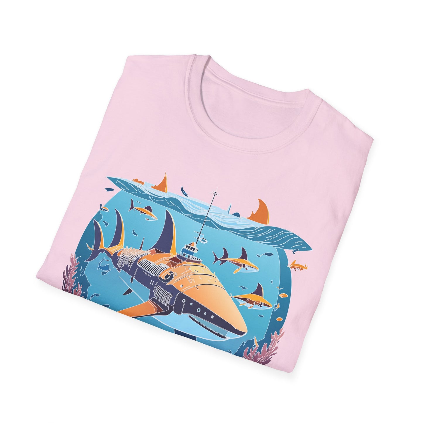 Ocean Tee Shirt, Ocean Shirt, Shirt with Ocean, U boat Tees, Shirt with U-Boat