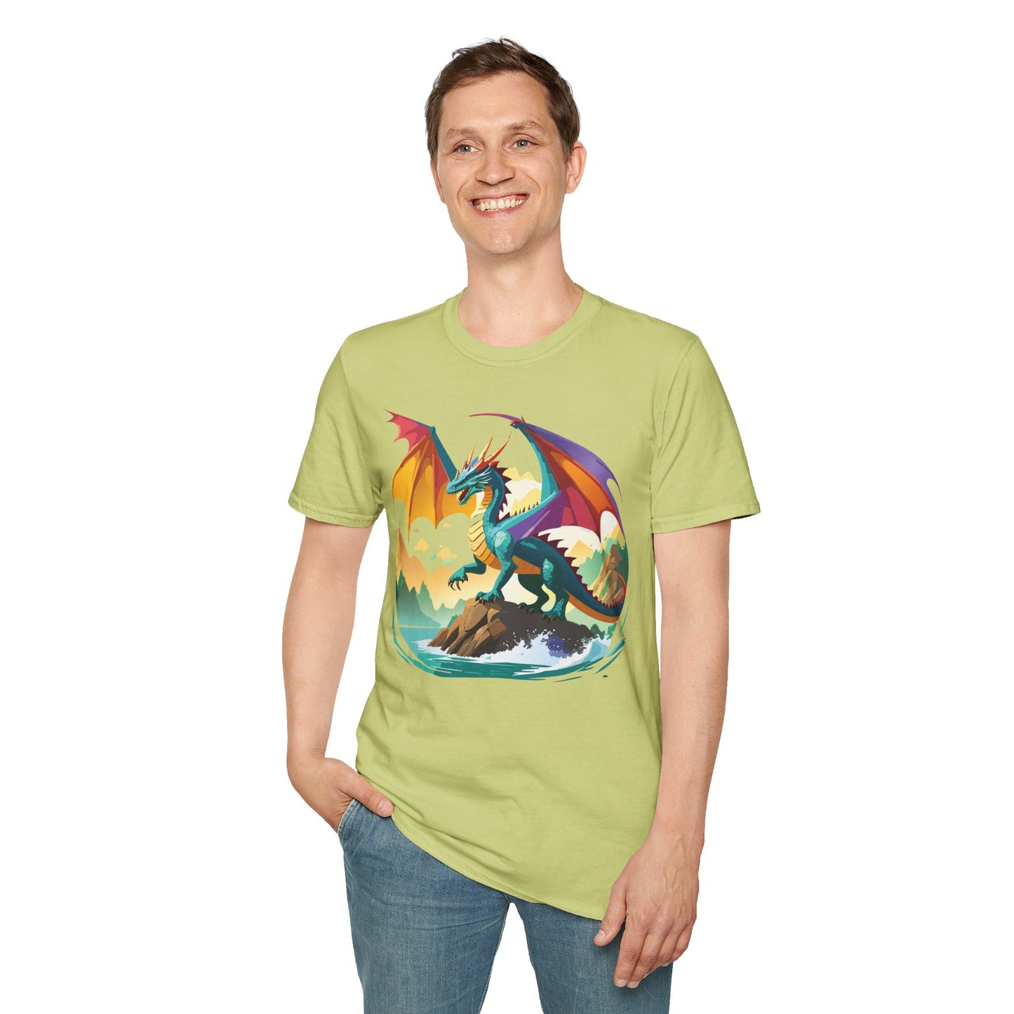 Dragon T Shirt, Dragon Shirt, Shirt with Animals, Animal Shirt