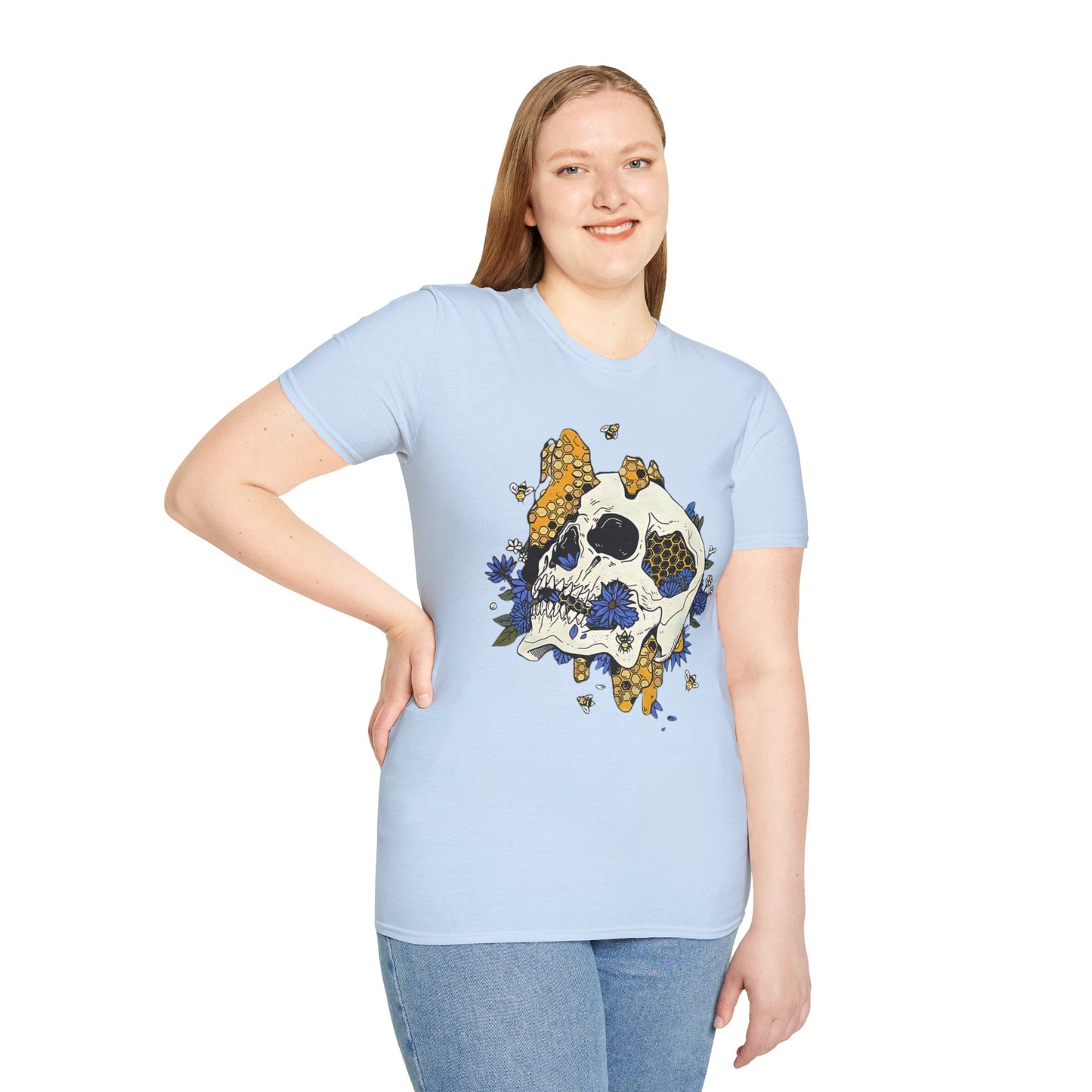 Skull Tee Shirt, Skeleton Shirt, Shirt with Skull, Shirt with Skeleton