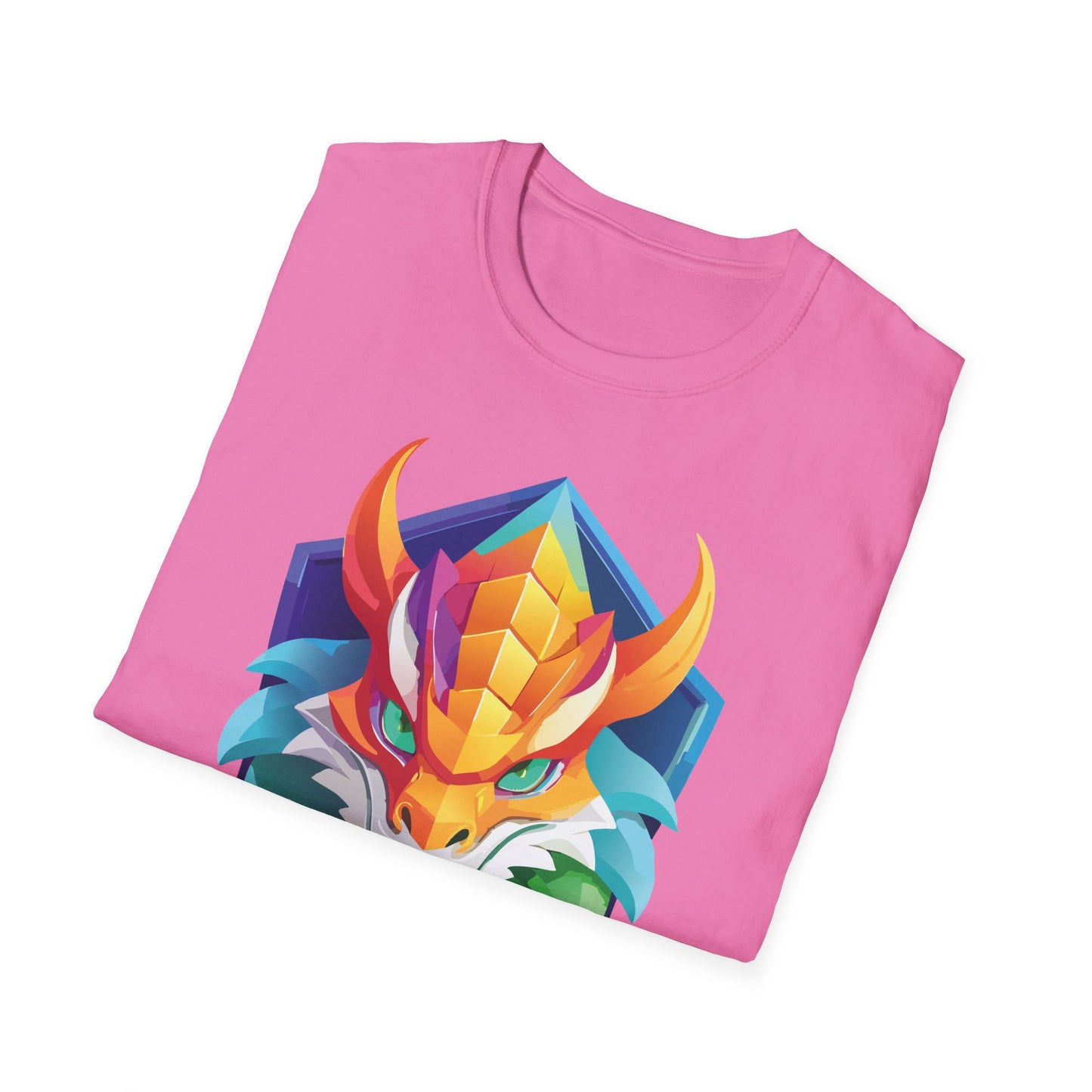 Unisex Dragon T Shirt Softstyle 64000 100 Percent Ring Spun Cotton Comfortable Tee