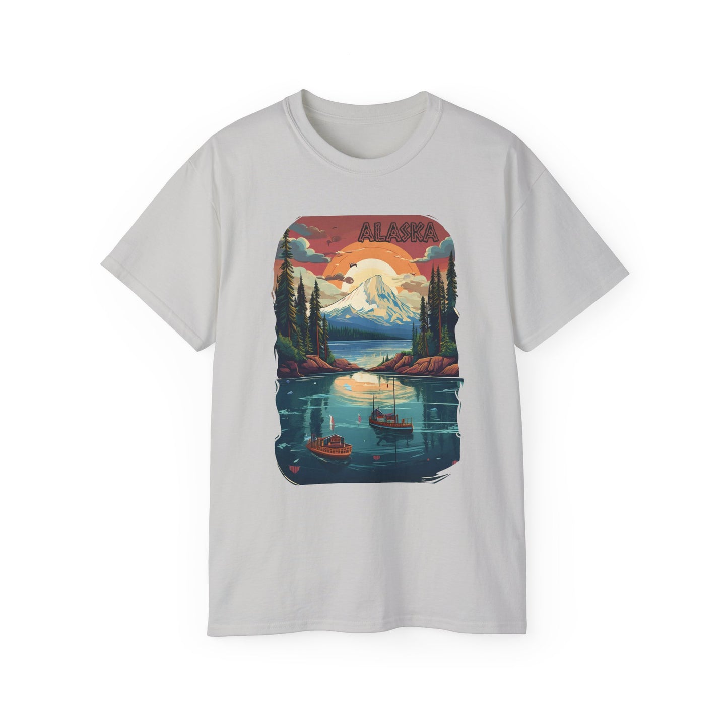 Alaska Graphic Unisex Cotton T‑Shirt 3