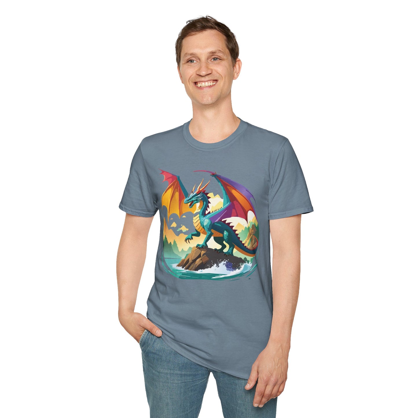 Dragon T Shirt, Dragon Shirt, Shirt with Animals, Animal Shirt